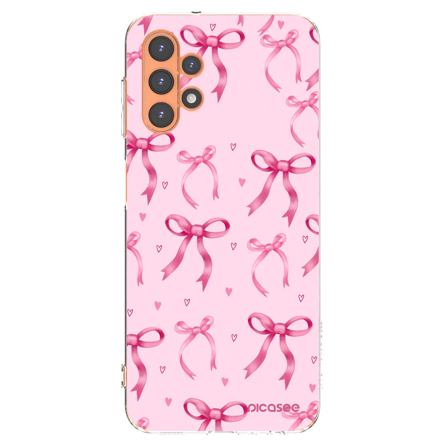 Picasee Samsung Galaxy A13 4G A135 Hülle - Transparentes Silikon - Bow Aesthetic