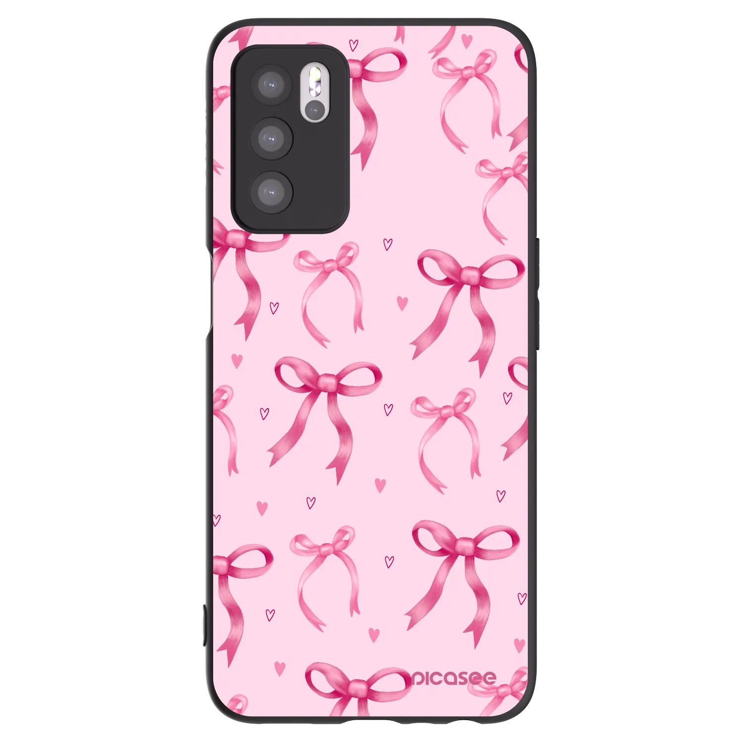 Picasee OPPO A16s Hülle - Schwarzes Silikon - Bow Aesthetic