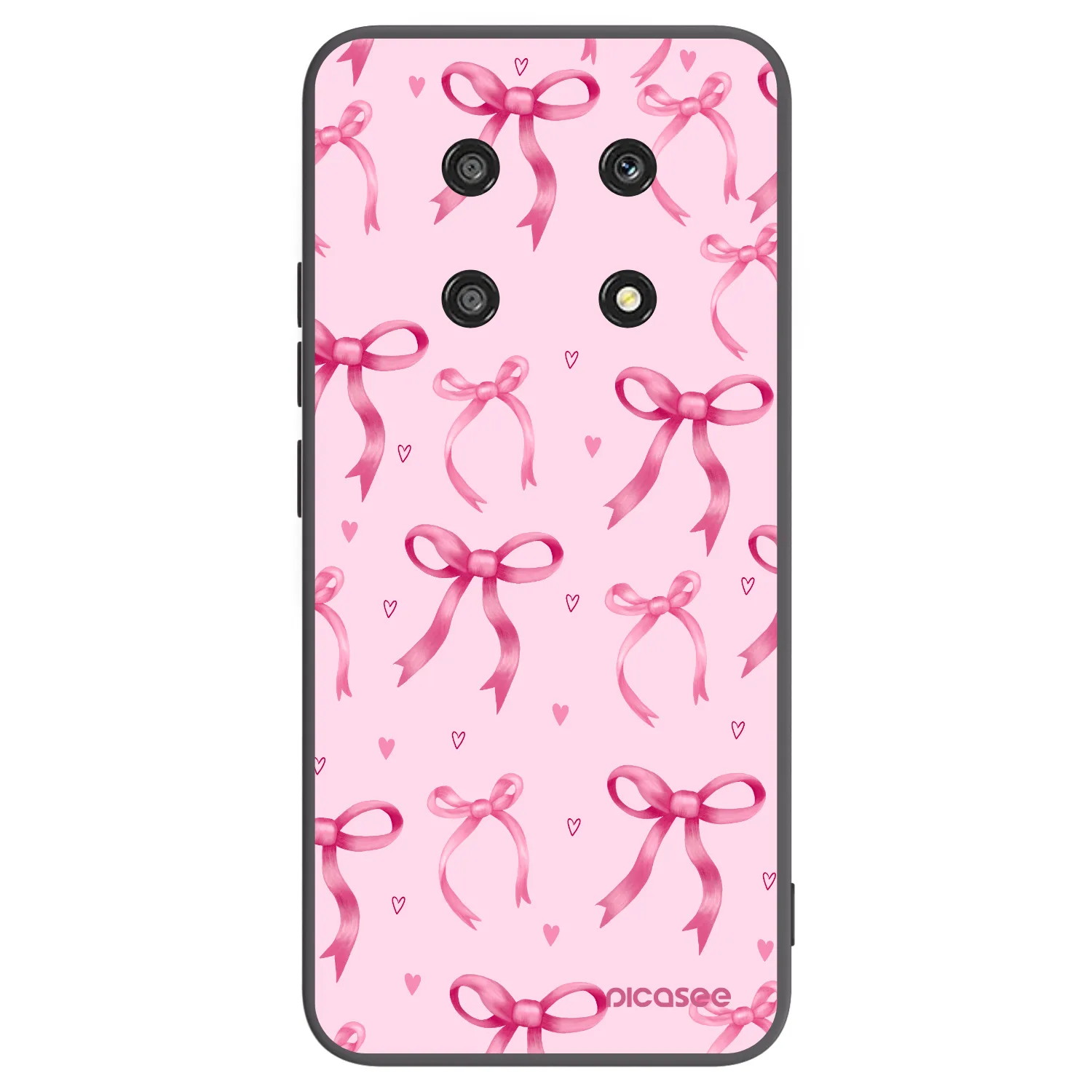 Picasee Honor Magic4 Lite 5G Hülle - Schwarzes Silikon - Bow Aesthetic
