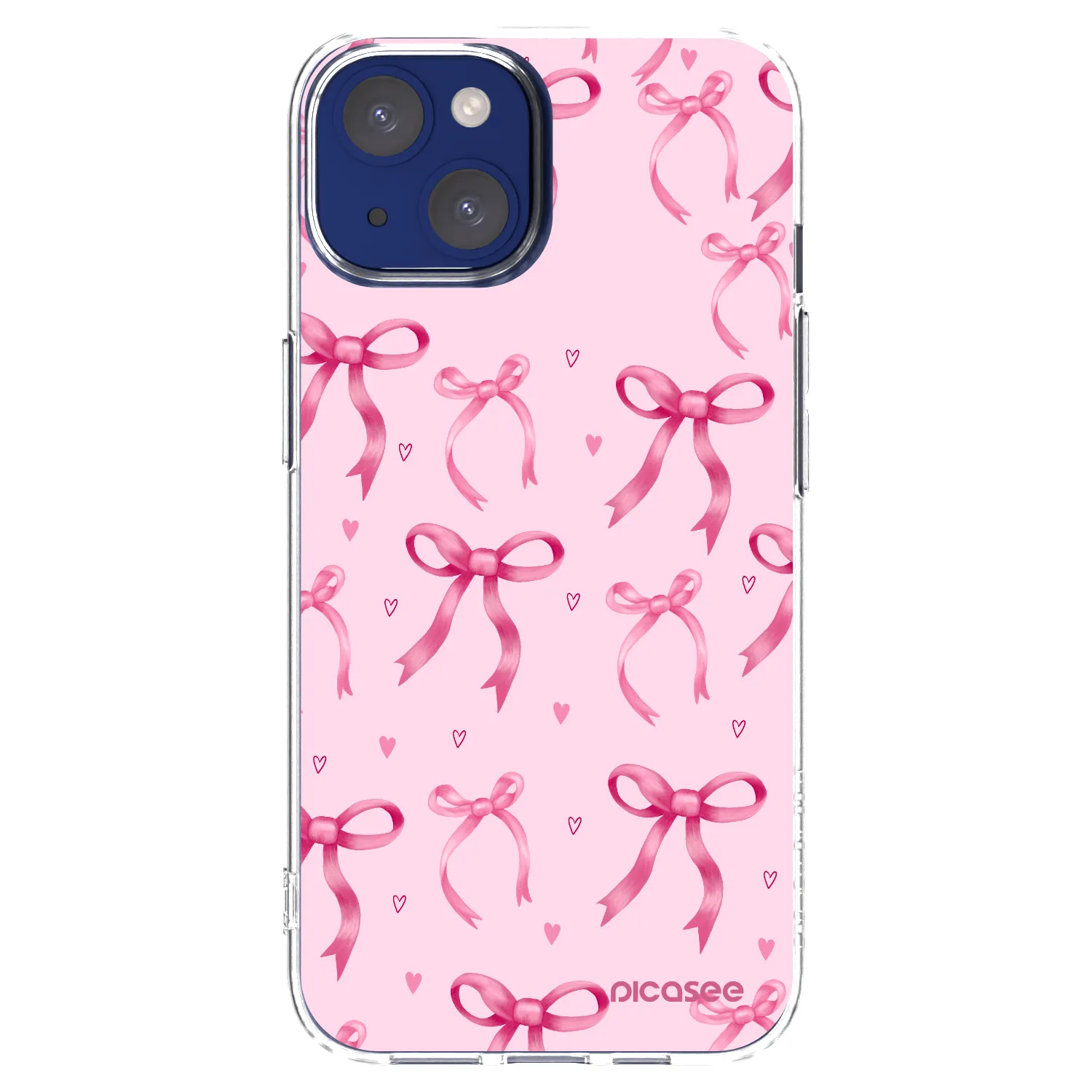 Picasee Apple iPhone 14 Hülle - Transparentes Silikon - Bow Aesthetic
