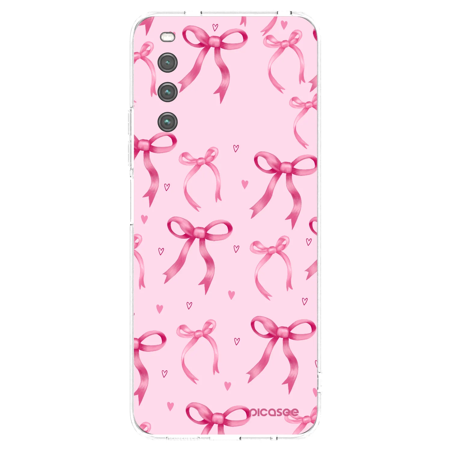 Picasee Sony Xperia 10 IV 5G Hülle - Transparentes Silikon - Bow Aesthetic