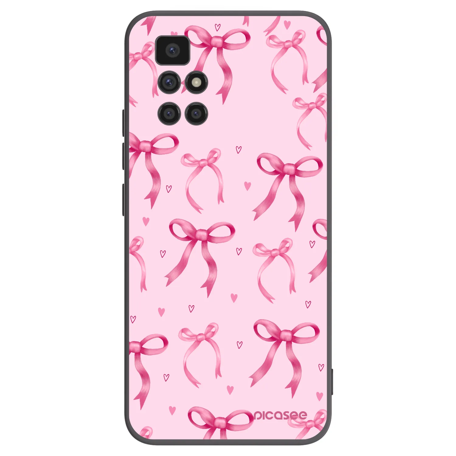 Picasee Xiaomi Redmi 10 (2022) Hülle - Schwarzes Silikon - Bow Aesthetic