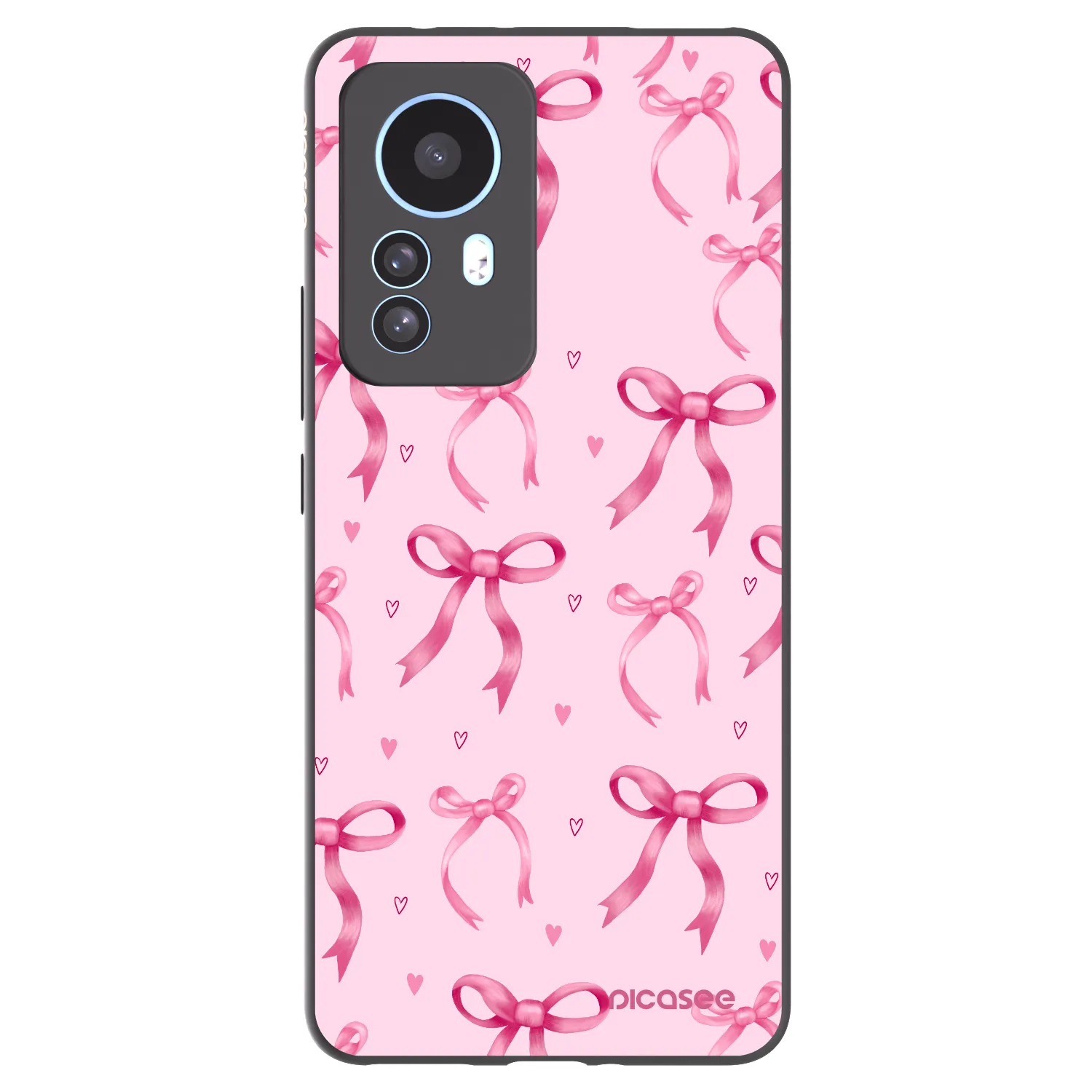 Picasee Xiaomi 12T Hülle - Schwarzes Silikon - Bow Aesthetic