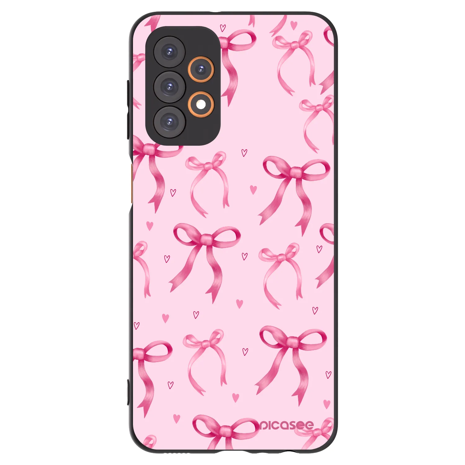 Picasee Samsung Galaxy A23 A235F 4G Hülle - Schwarzes Silikon - Bow Aesthetic