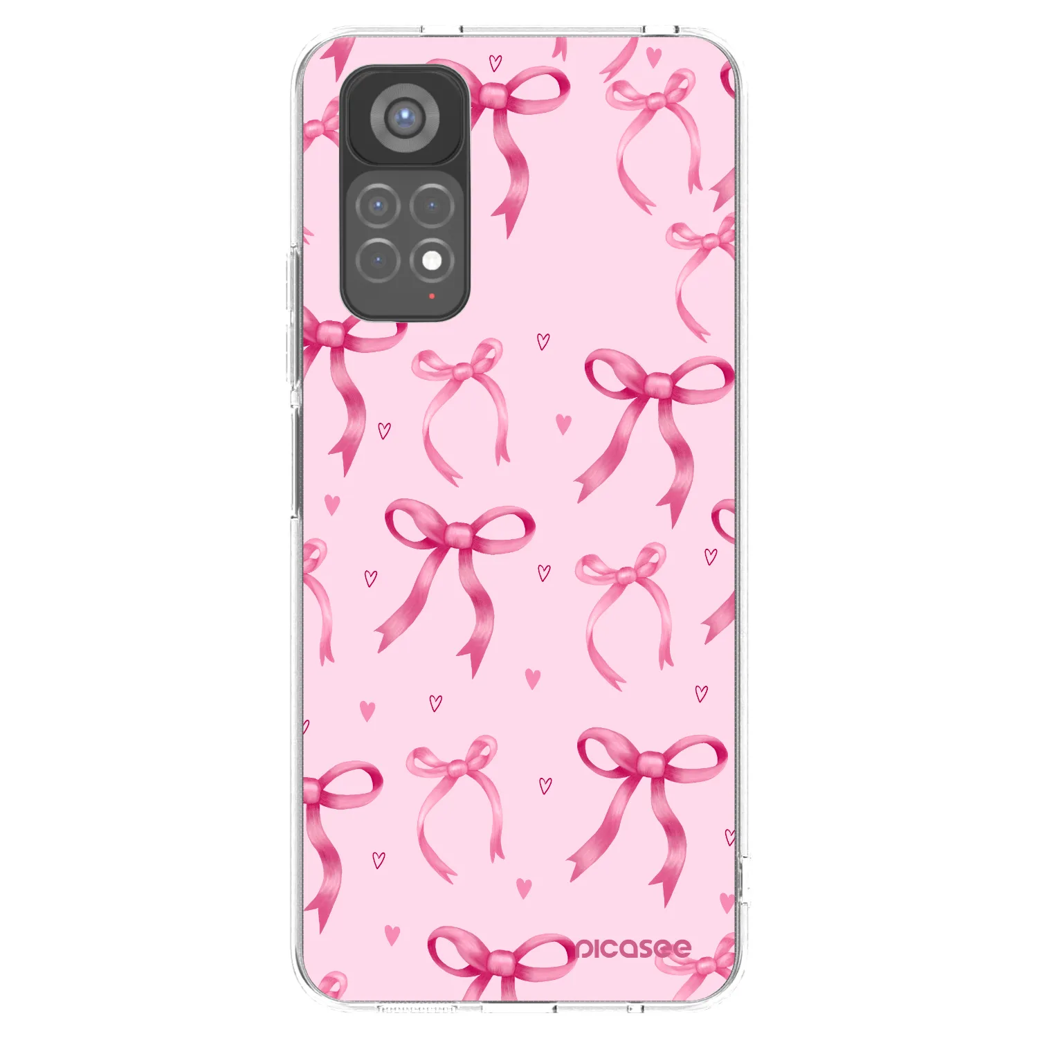 Picasee Xiaomi Redmi Note 11S 5G Hülle - Transparentes Silikon - Bow Aesthetic