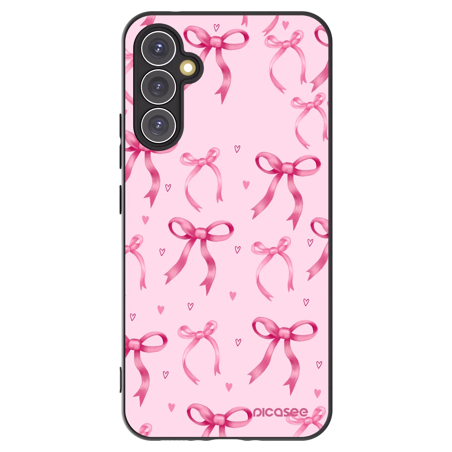 Picasee Samsung Galaxy A34 5G A346B Hülle - Schwarzes Silikon - Bow Aesthetic