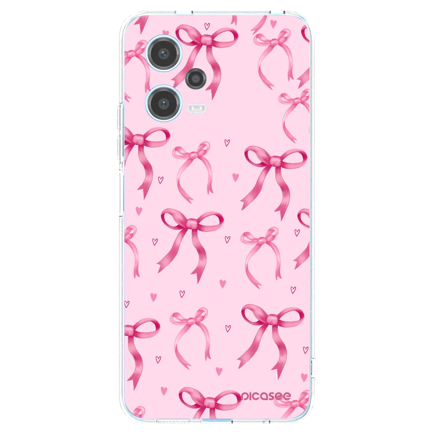 Picasee Xiaomi Redmi Note 12 5G Hülle - Transparentes Silikon - Bow Aesthetic