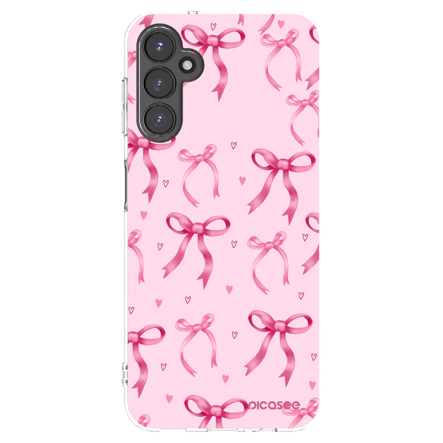 Picasee Samsung Galaxy A14 4G A145R Hülle - Transparentes Silikon - Bow Aesthetic