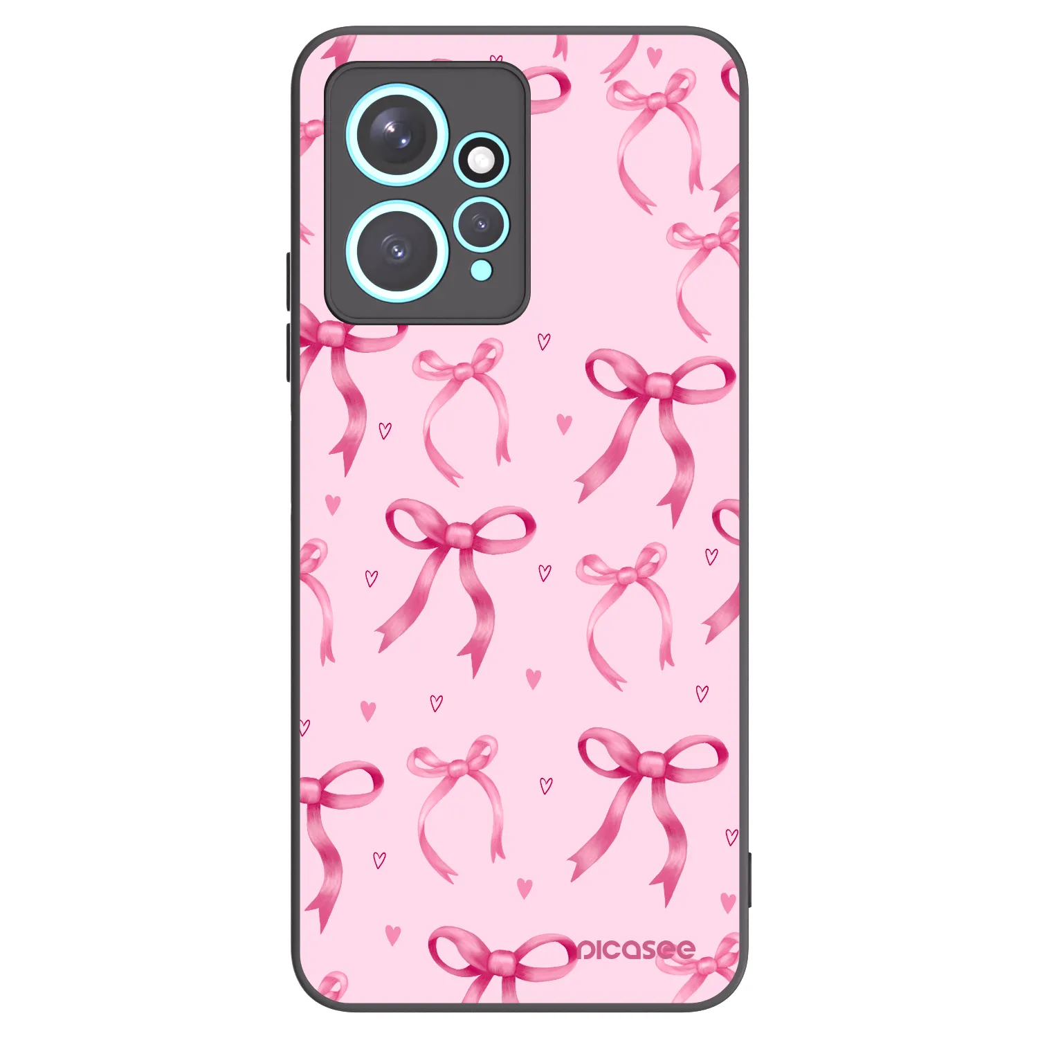 Picasee Xiaomi Redmi Note 12 4G Hülle - Schwarzes Silikon - Bow Aesthetic