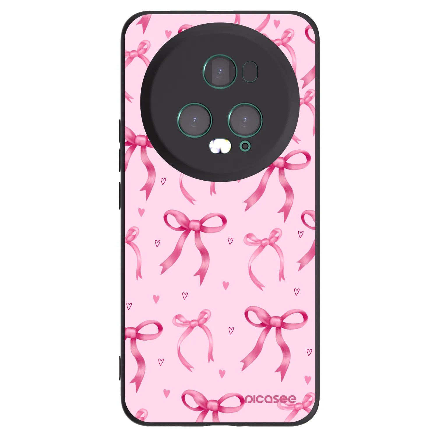 Picasee Honor Magic5 Pro Hülle - Schwarzes Silikon - Bow Aesthetic
