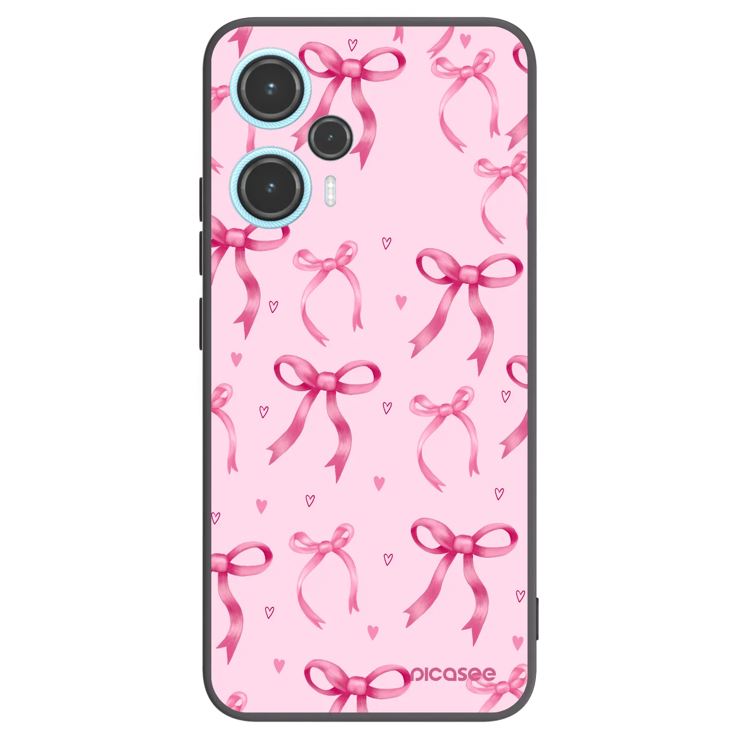 Picasee Xiaomi Poco F5 Hülle - Schwarzes Silikon - Bow Aesthetic