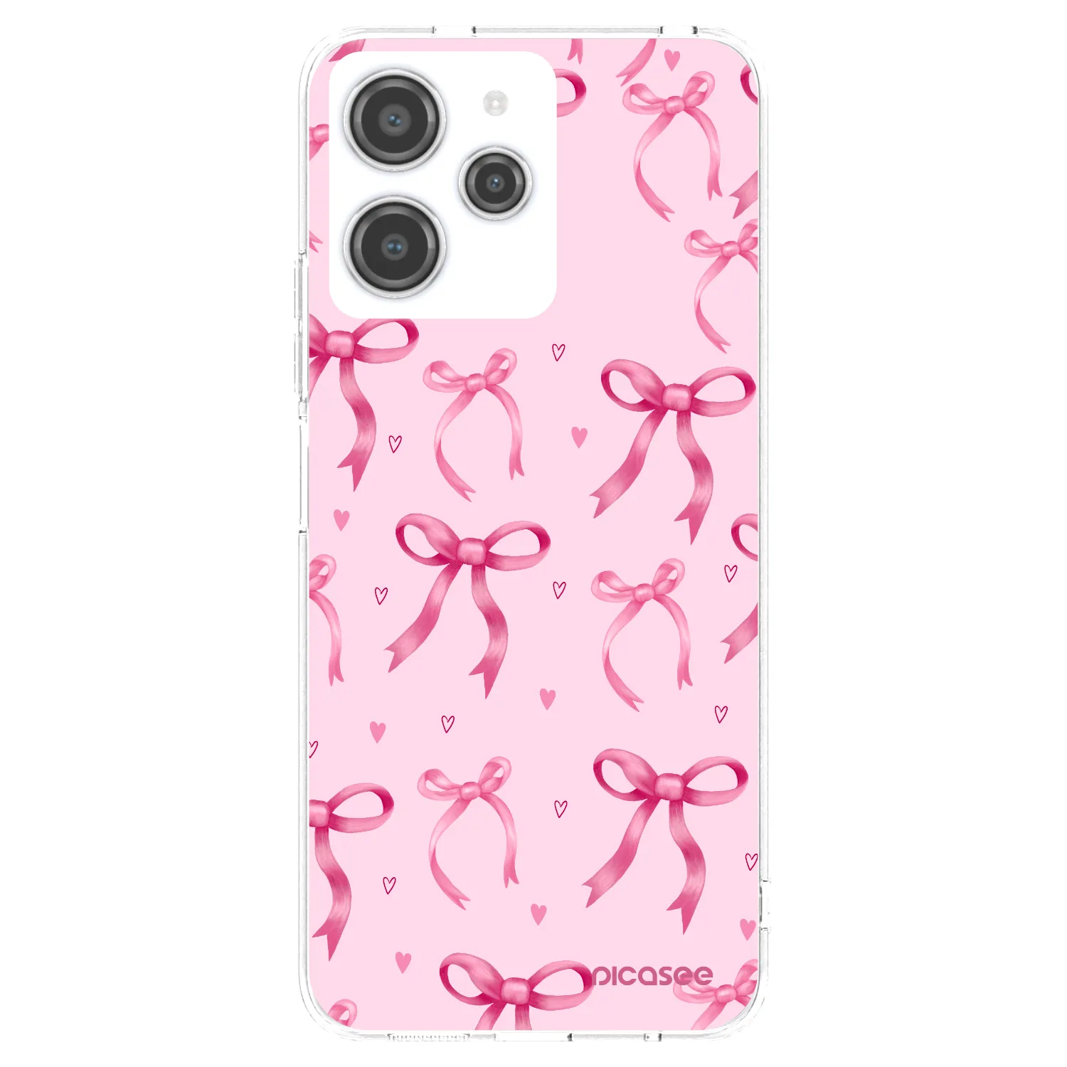 Picasee Xiaomi Redmi 12 4G Hülle - Transparentes Silikon - Bow Aesthetic