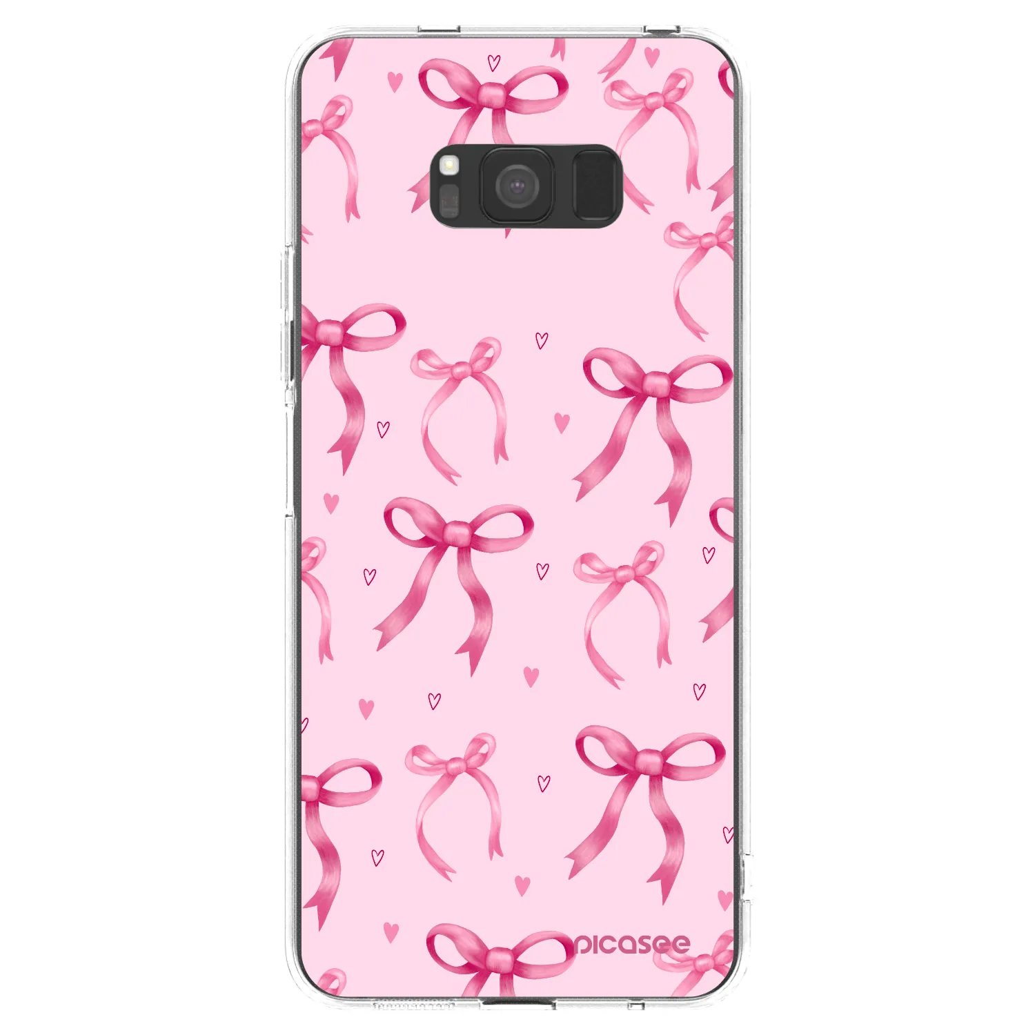 Picasee Samsung Galaxy S8 G950F Hülle - Transparentes Silikon - Bow Aesthetic