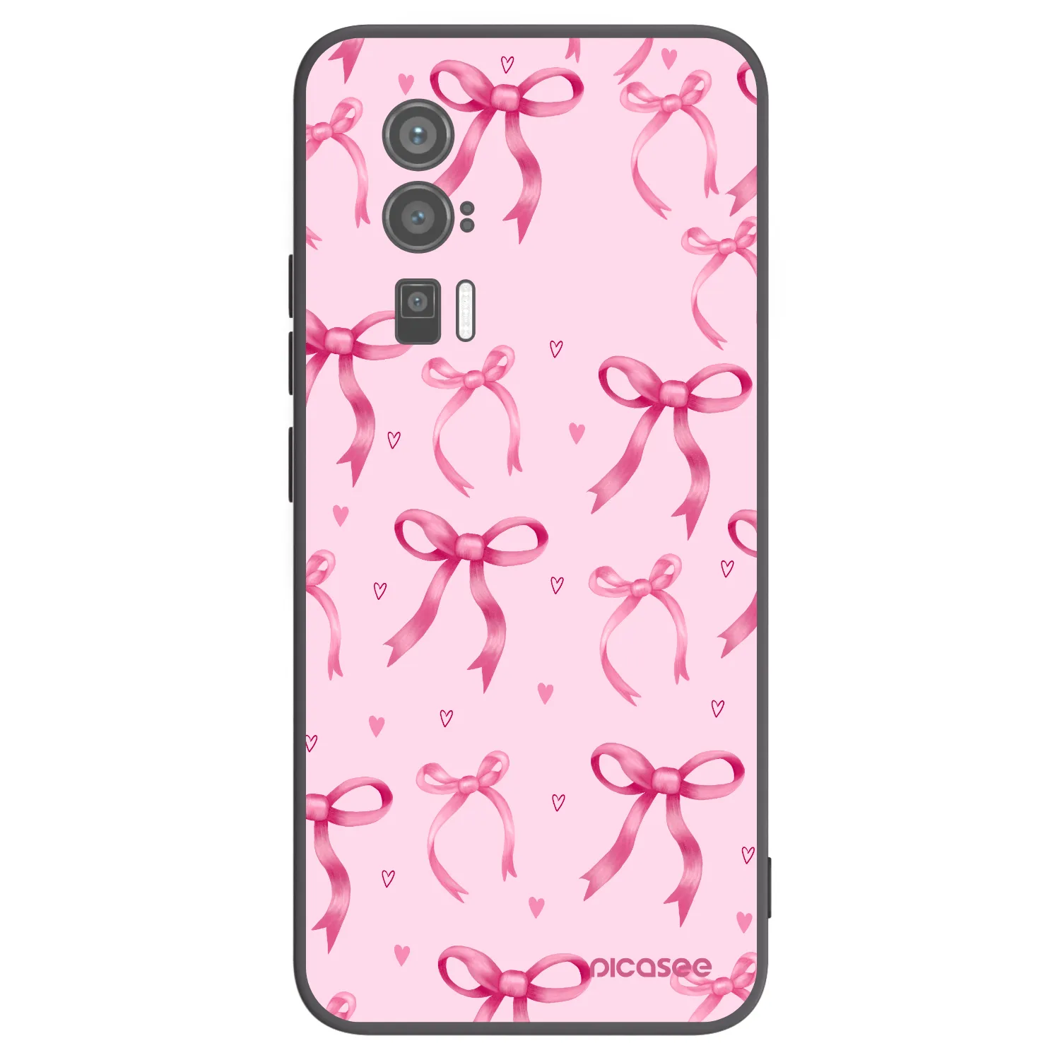Picasee Xiaomi Poco F5 Pro 5G Hülle - Schwarzes Silikon - Bow Aesthetic