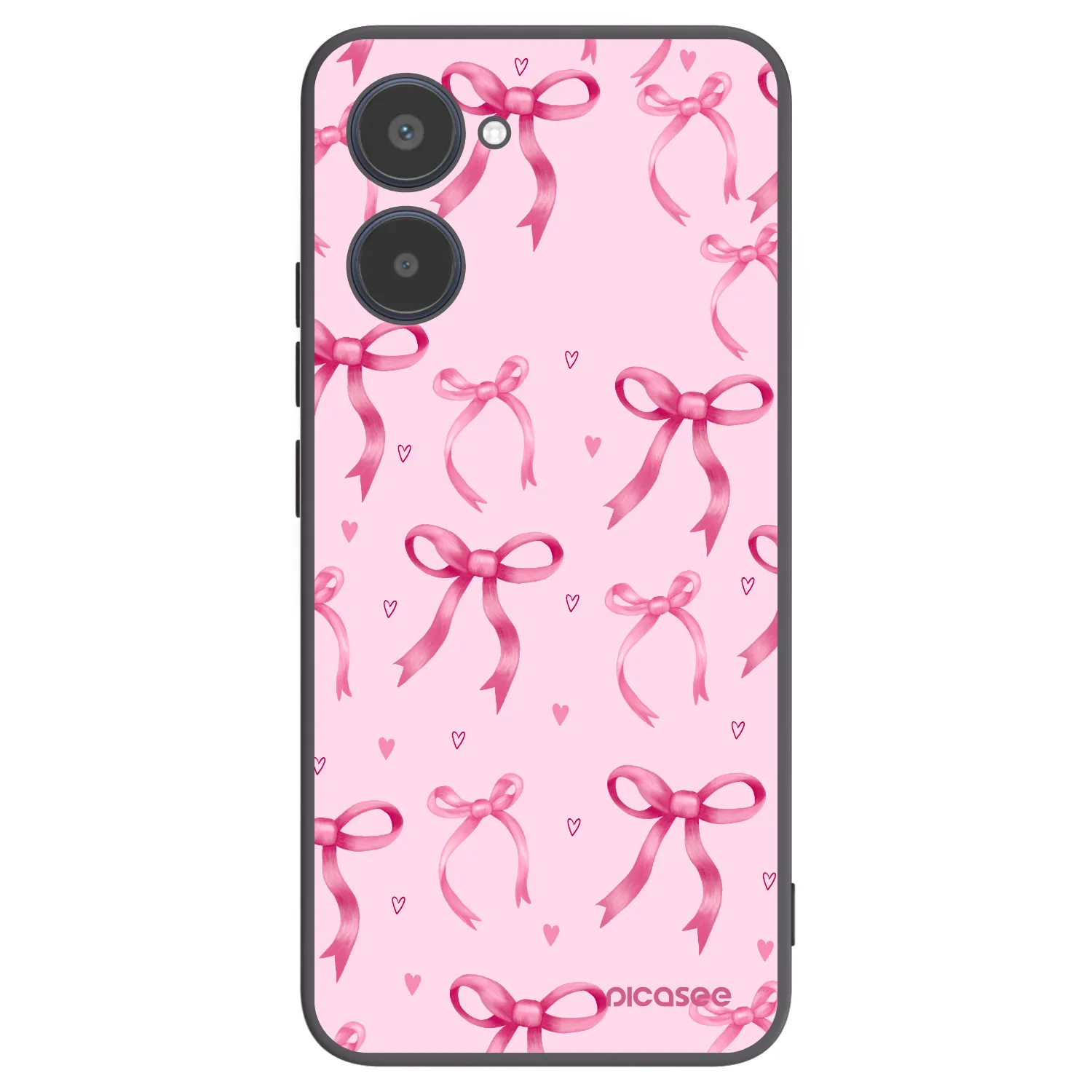 Picasee Realme 10 4G Hülle - Schwarzes Silikon - Bow Aesthetic