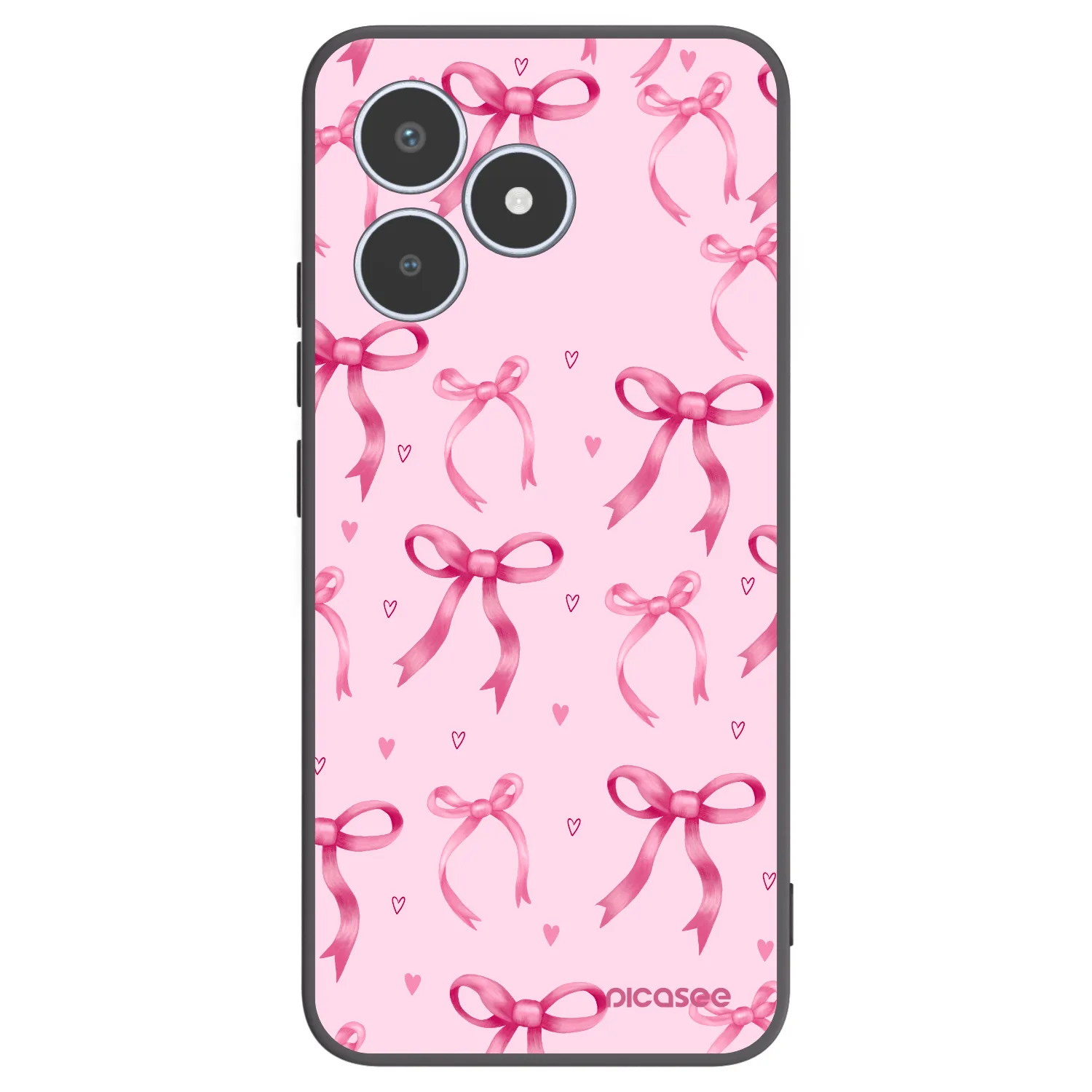 Picasee Realme C53 Hülle - Schwarzes Silikon - Bow Aesthetic