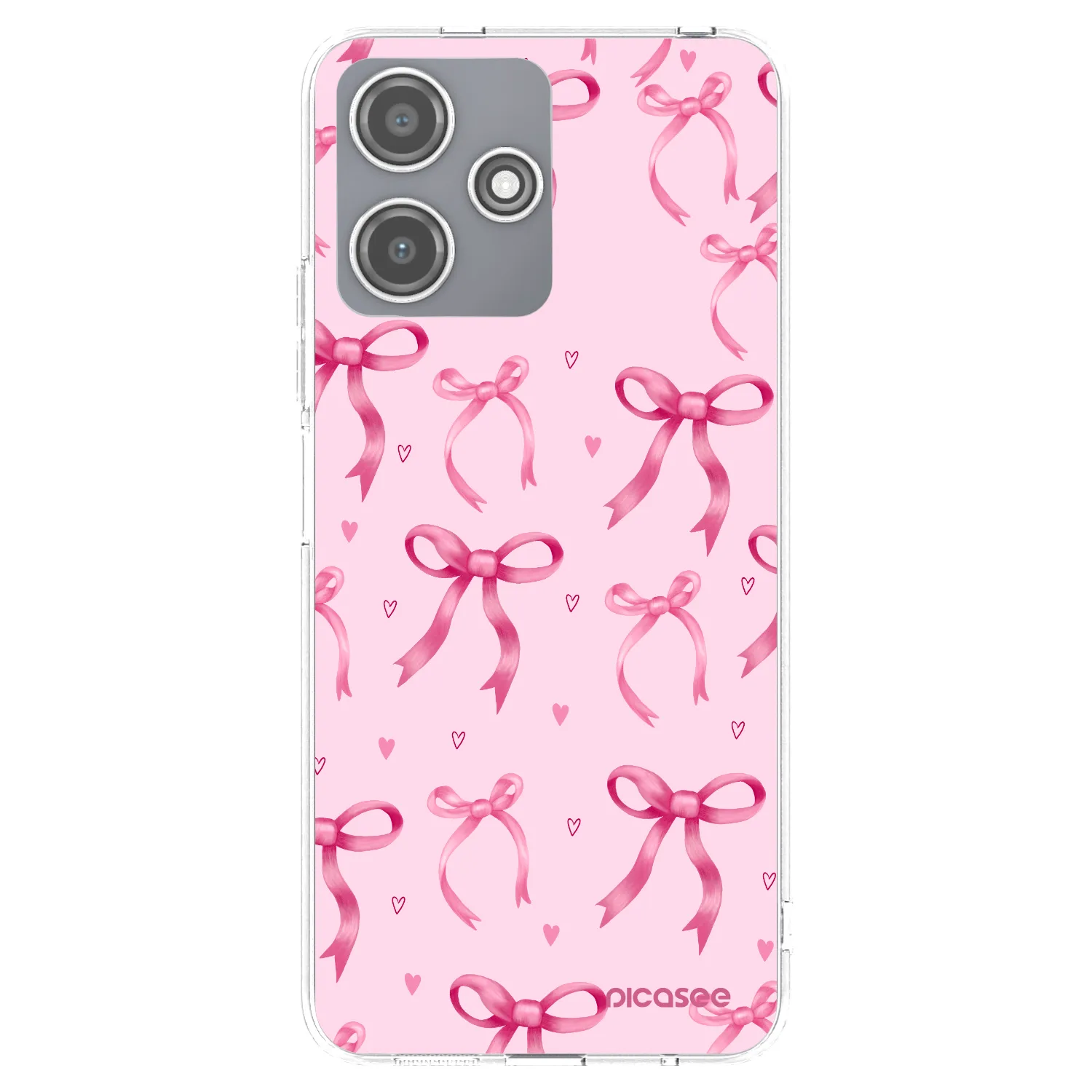 Picasee Xiaomi Redmi 12 5G Hülle - Transparentes Silikon - Bow Aesthetic