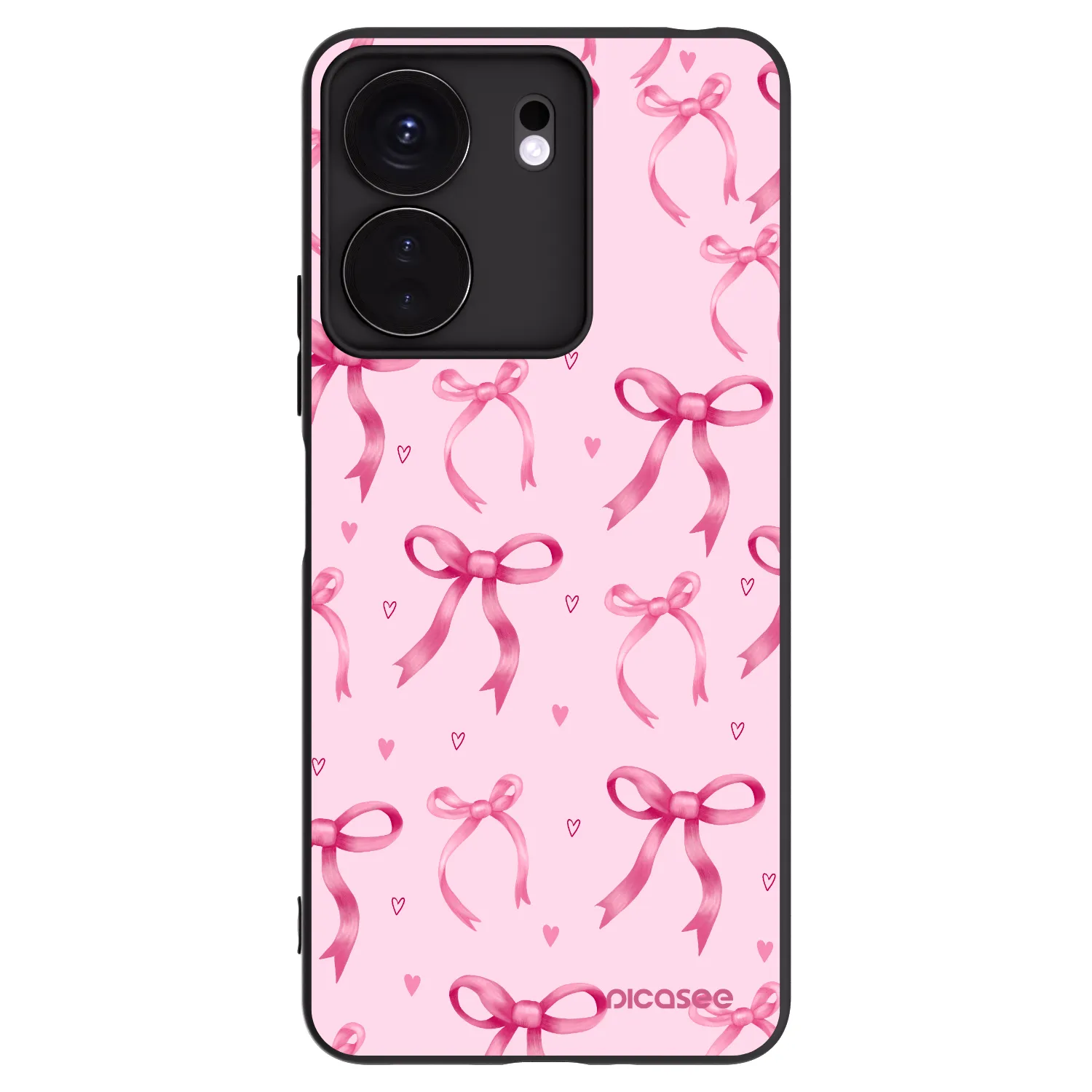 Picasee Xiaomi Redmi 13C 4G Hülle - Schwarzes Silikon - Bow Aesthetic