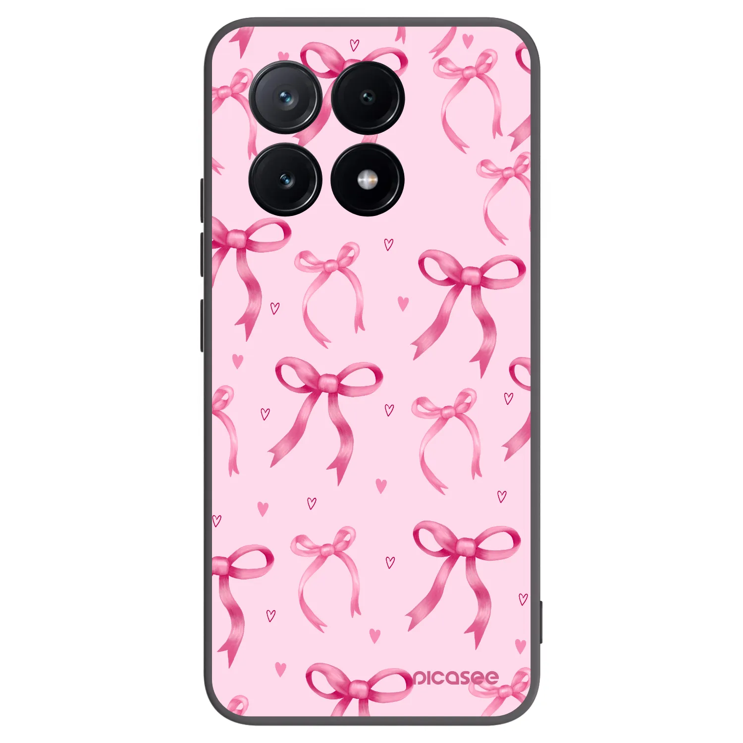 Picasee Xiaomi Poco X6 Pro Hülle - Schwarzes Silikon - Bow Aesthetic
