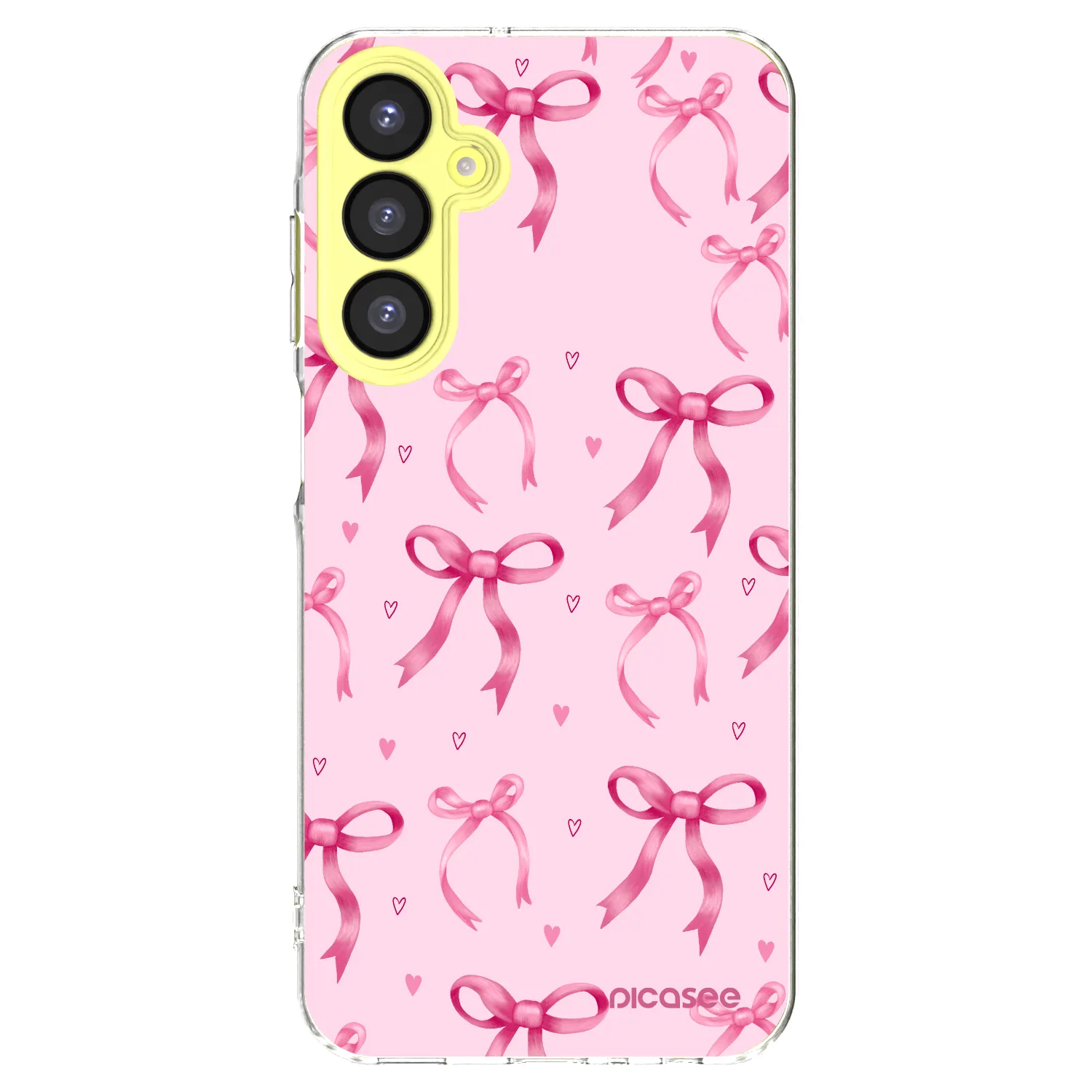 Picasee Samsung Galaxy A25 A256B 5G Hülle - Transparentes Silikon - Bow Aesthetic