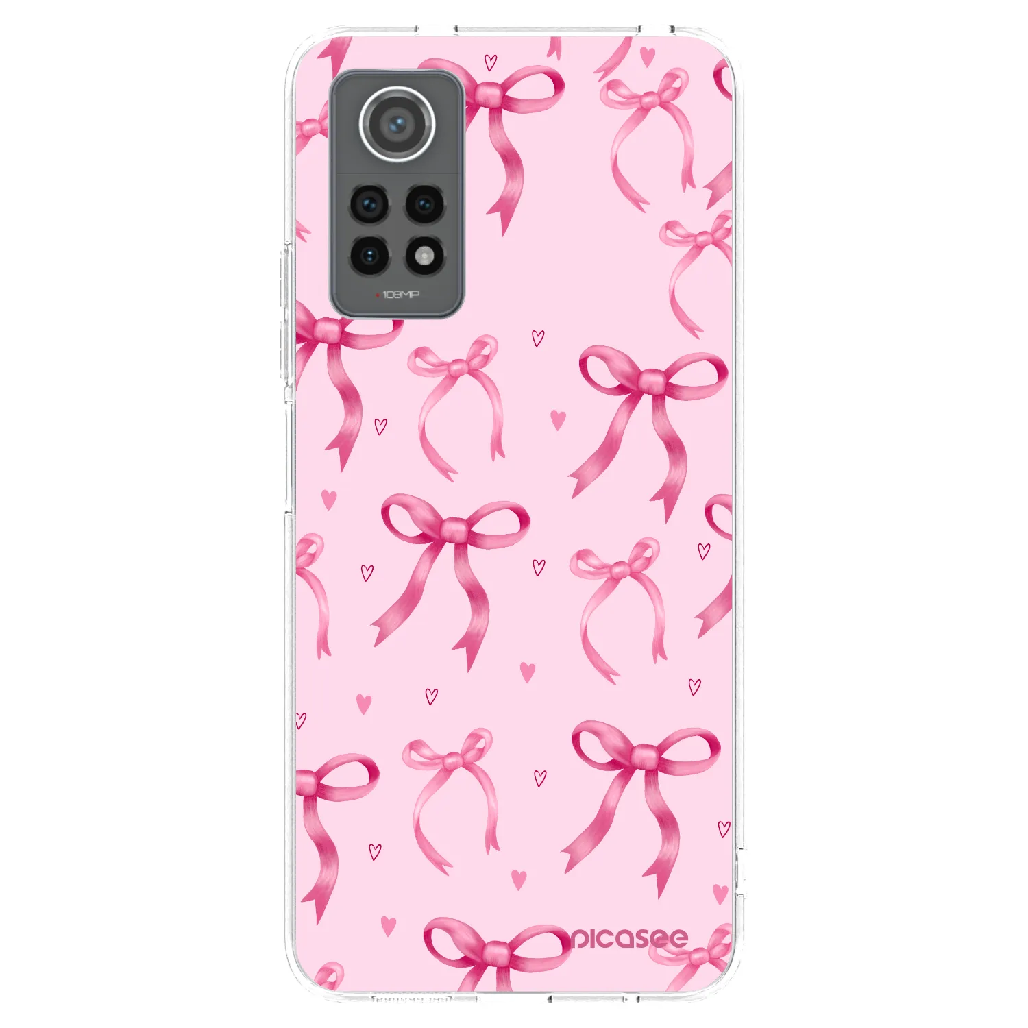 Picasee Xiaomi Redmi Note 12 Pro 4G Hülle - Transparentes Silikon - Bow Aesthetic