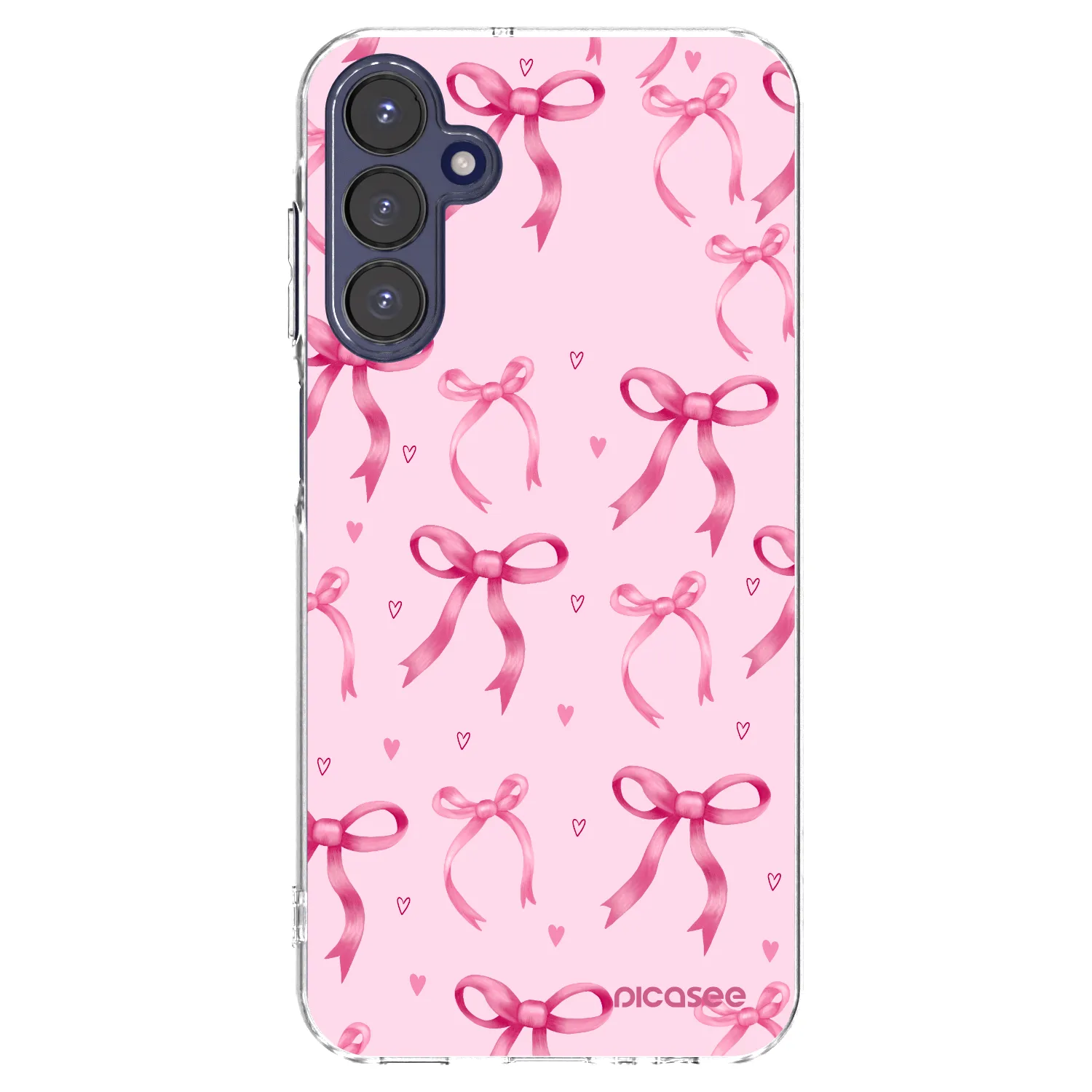 Picasee Samsung Galaxy A15 A155F 4G Hülle - Transparentes Silikon - Bow Aesthetic