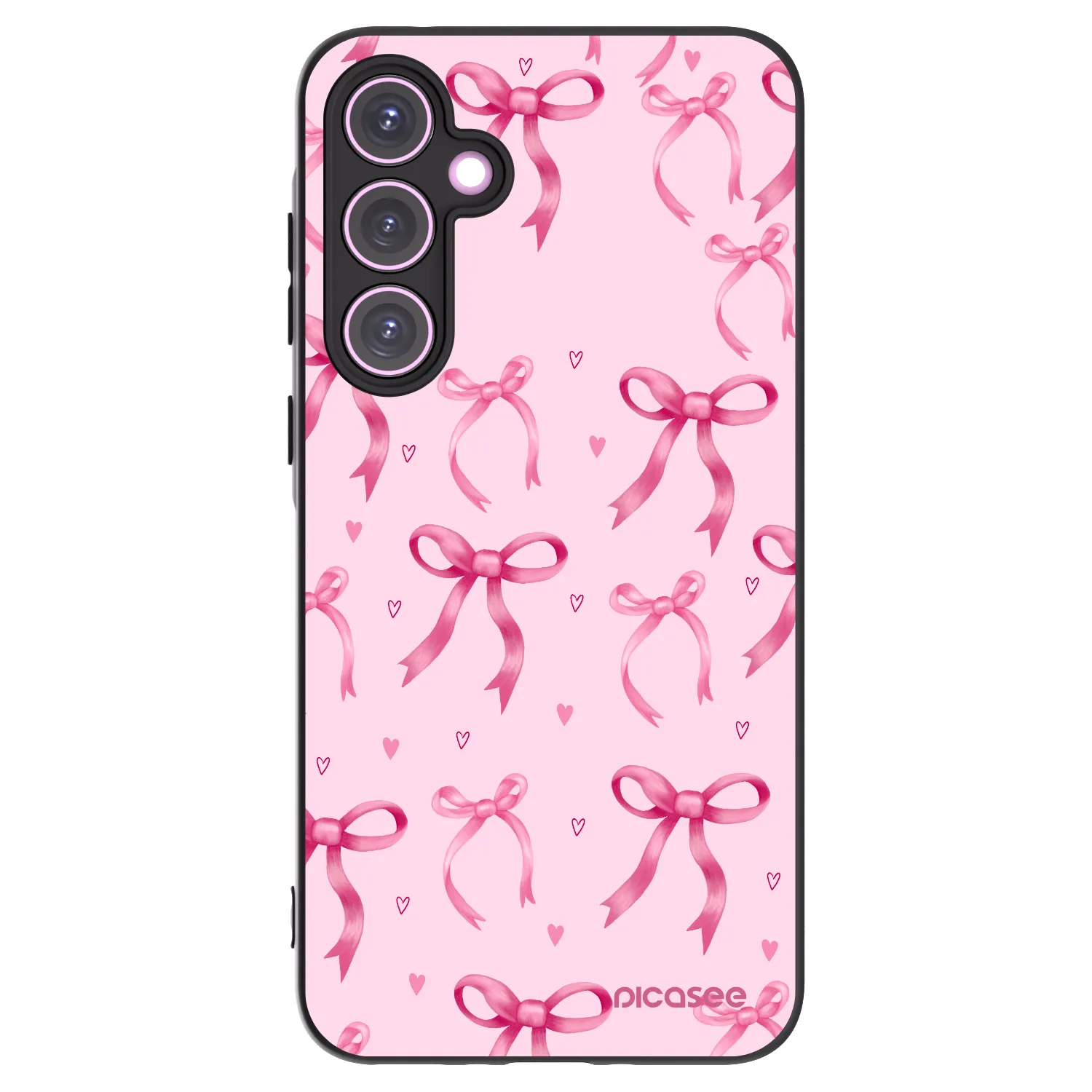 Picasee Samsung Galaxy A35 5G A356B Hülle - Schwarzes Silikon - Bow Aesthetic