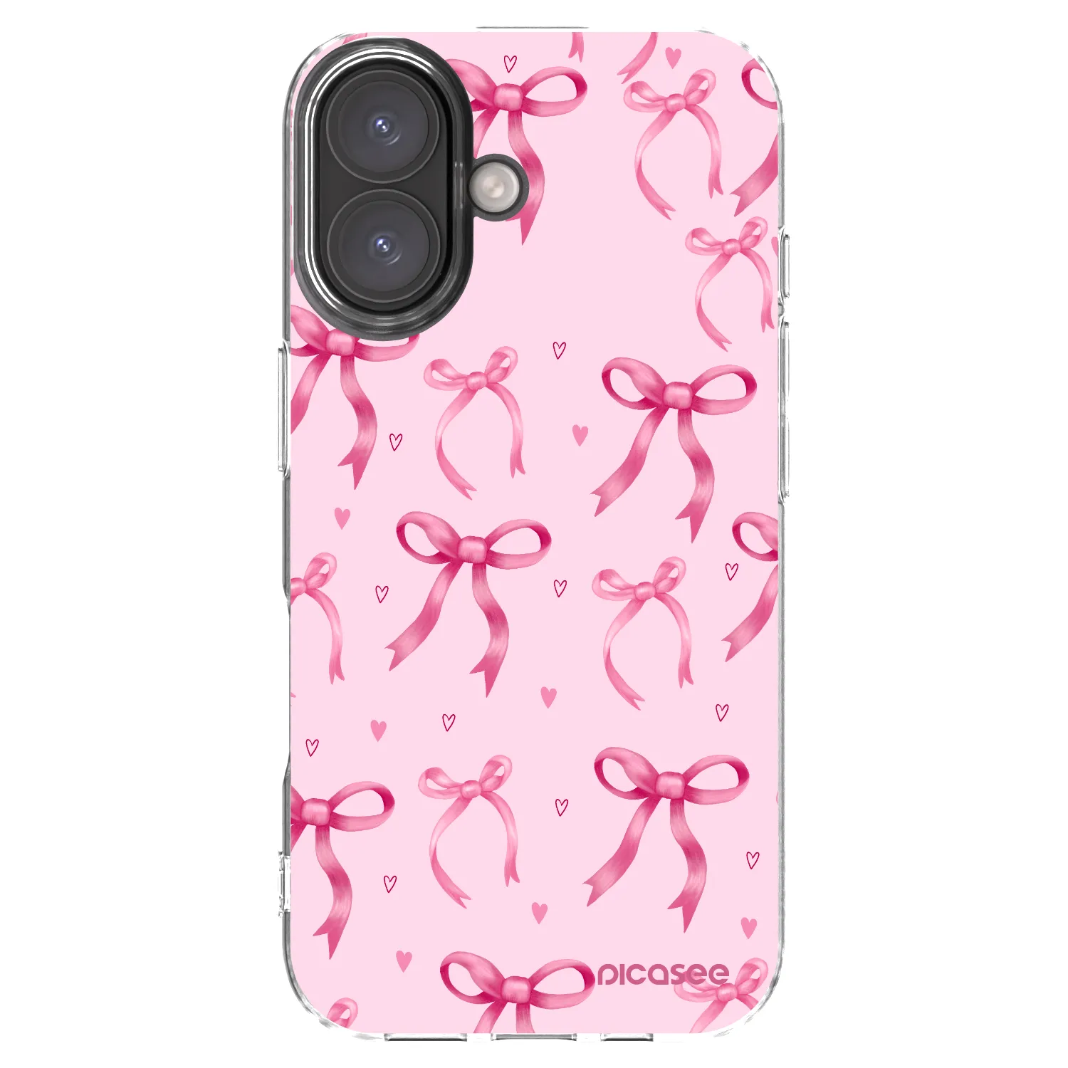 Picasee Apple iPhone 16 Hülle - Transparentes Silikon - Bow Aesthetic