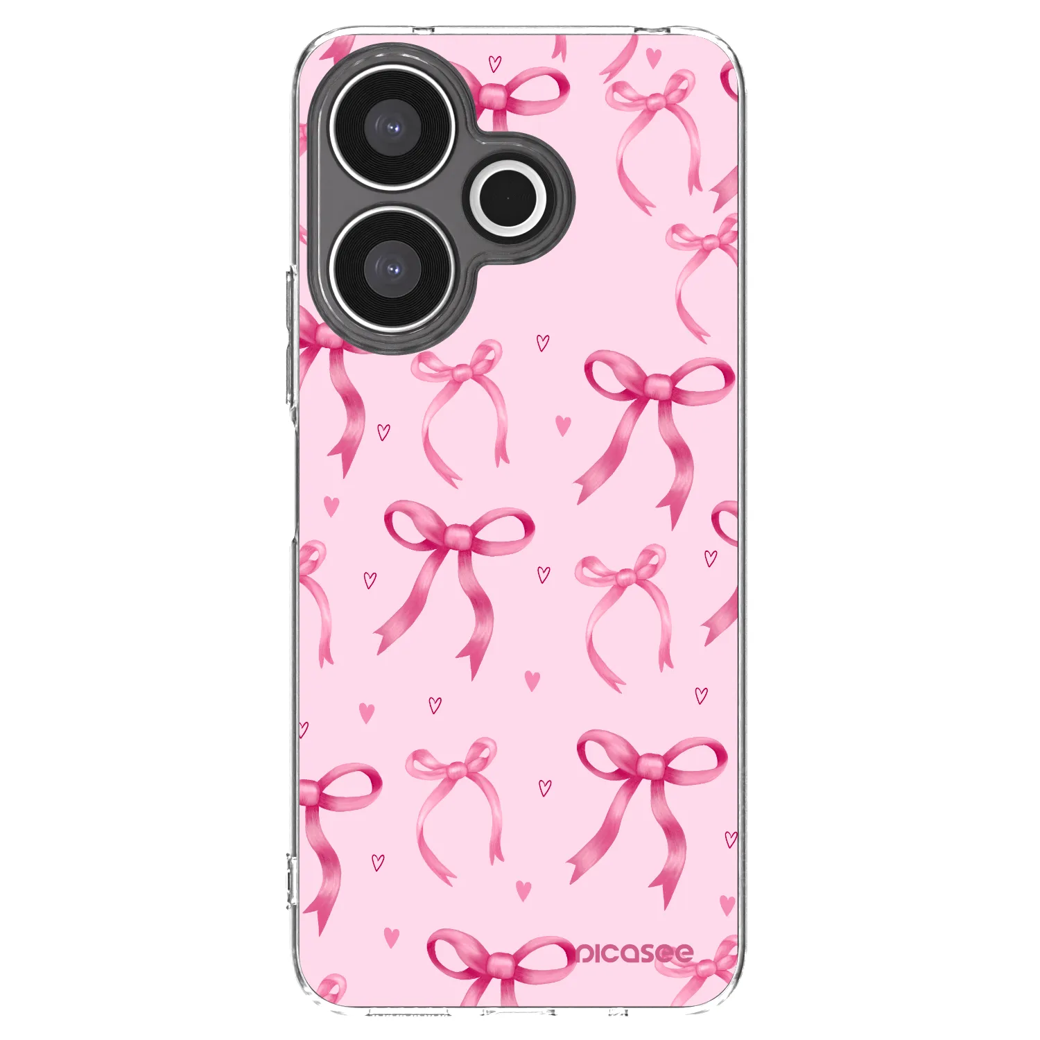Picasee Xiaomi Redmi 13 4G Hülle - Transparentes Silikon - Bow Aesthetic