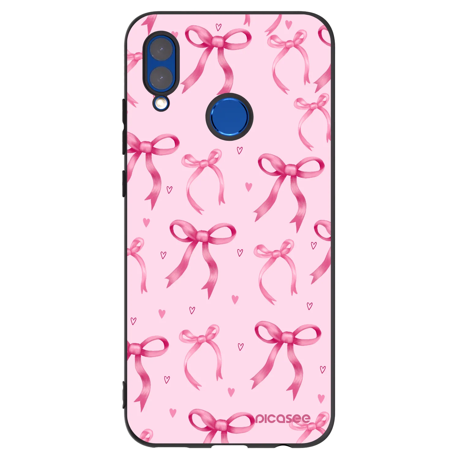 Picasee Huawei P Smart 2019 Hülle - Schwarzes Silikon - Bow Aesthetic