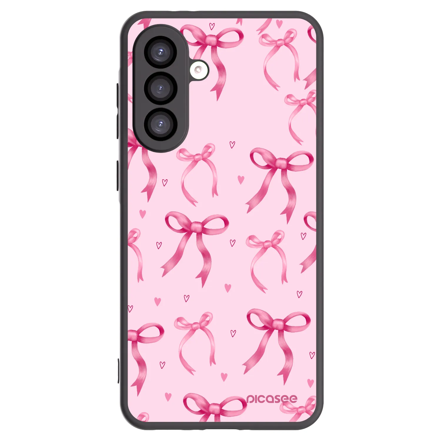 Picasee Samsung Galaxy A26 5G A266B Hülle - Schwarzes Silikon - Bow Aesthetic
