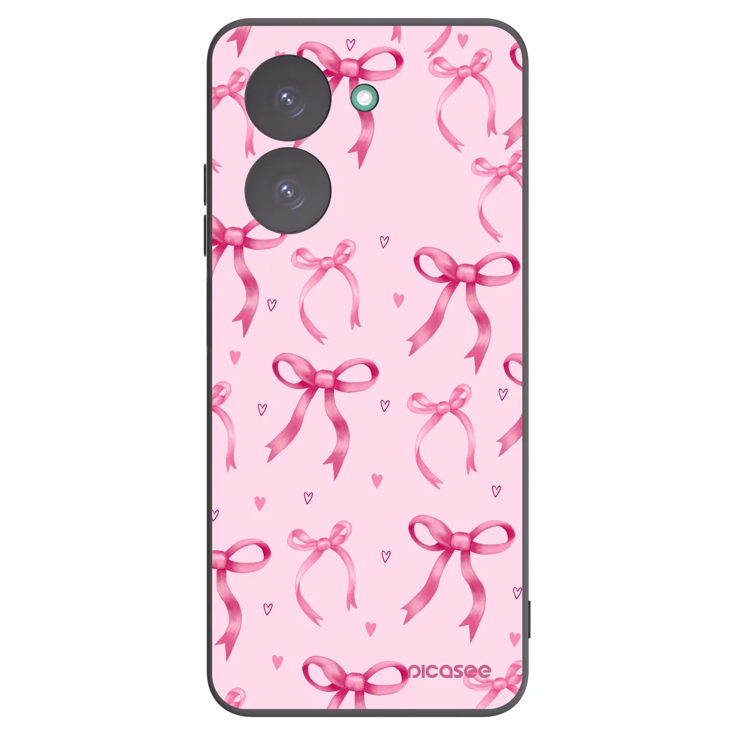 Picasee Xiaomi Redmi A5 Hülle - Schwarzes Silikon - Bow Aesthetic