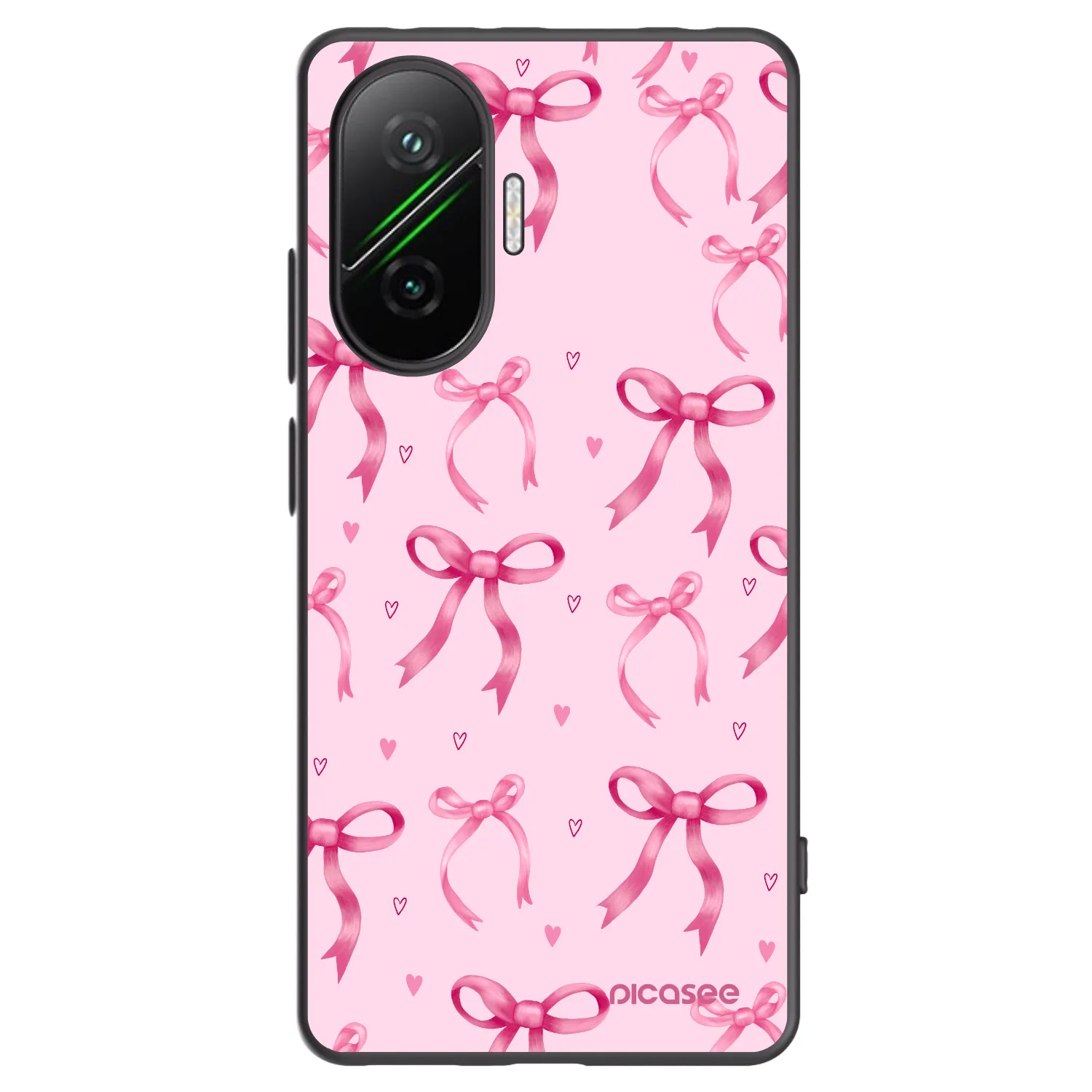 Picasee Xiaomi Poco F7 5G Hülle - Schwarzes Silikon - Bow Aesthetic