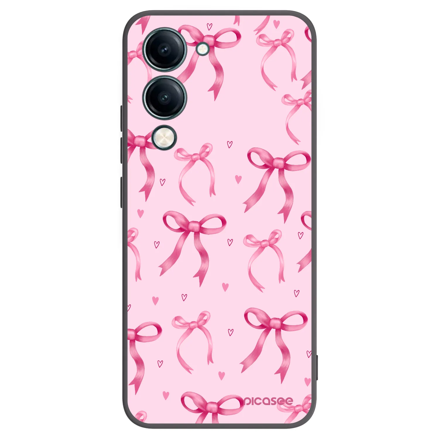 Picasee Vivo Y29s 5G Hülle - Schwarzes Silikon - Bow Aesthetic