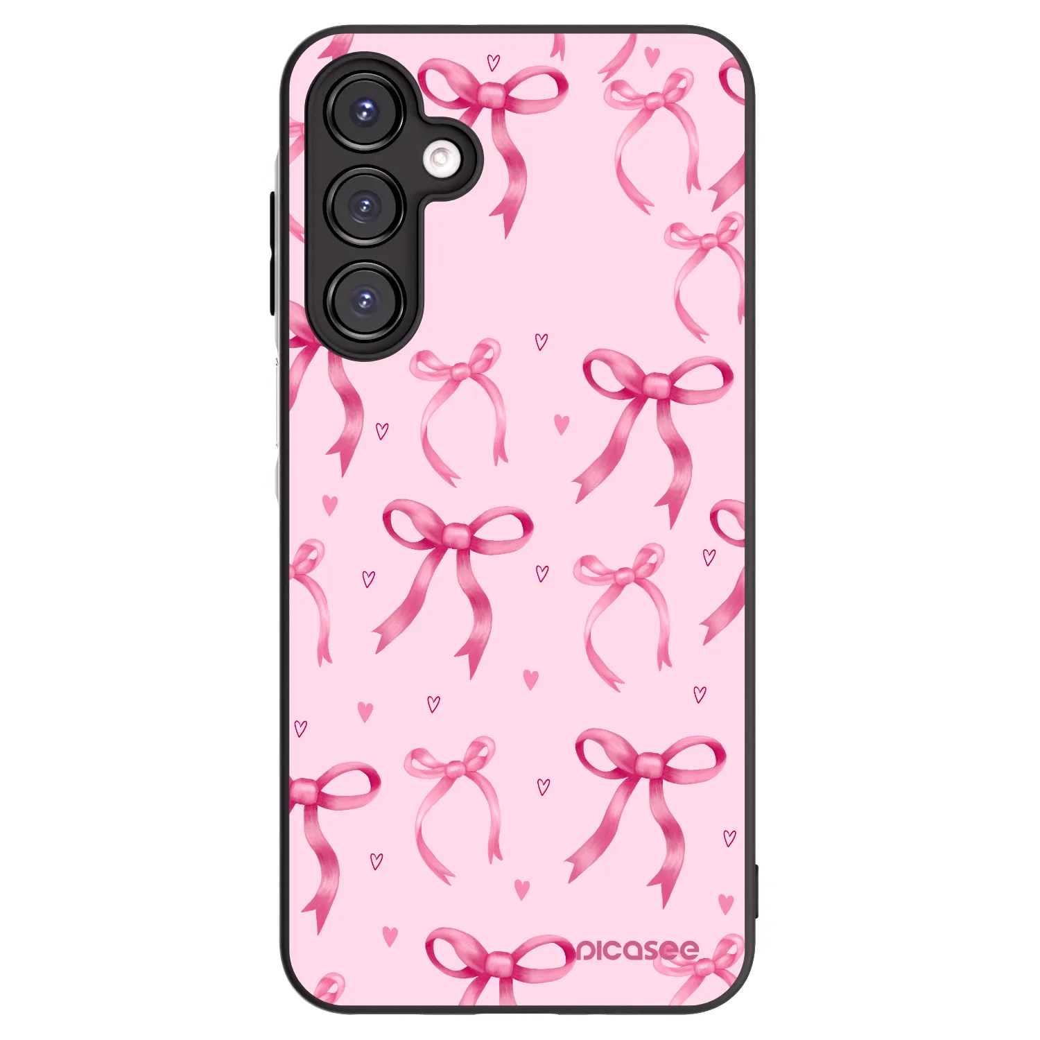 Picasee Samsung Galaxy A16 4G Hülle - Schwarzes Silikon - Bow Aesthetic