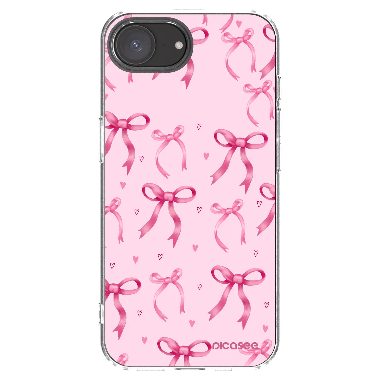 Picasee Apple iPhone 17e Hülle - Transparentes Silikon - Bow Aesthetic