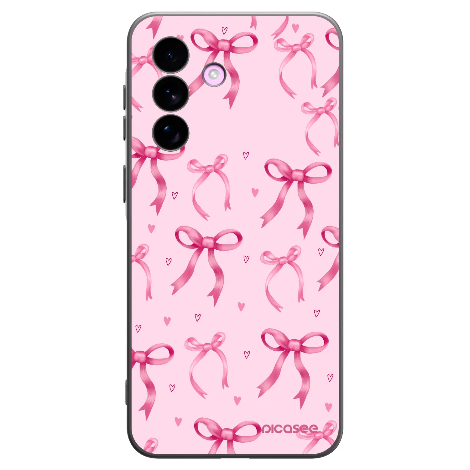 Picasee Samsung Galaxy A57 5G Hülle - Schwarzes Silikon - Bow Aesthetic