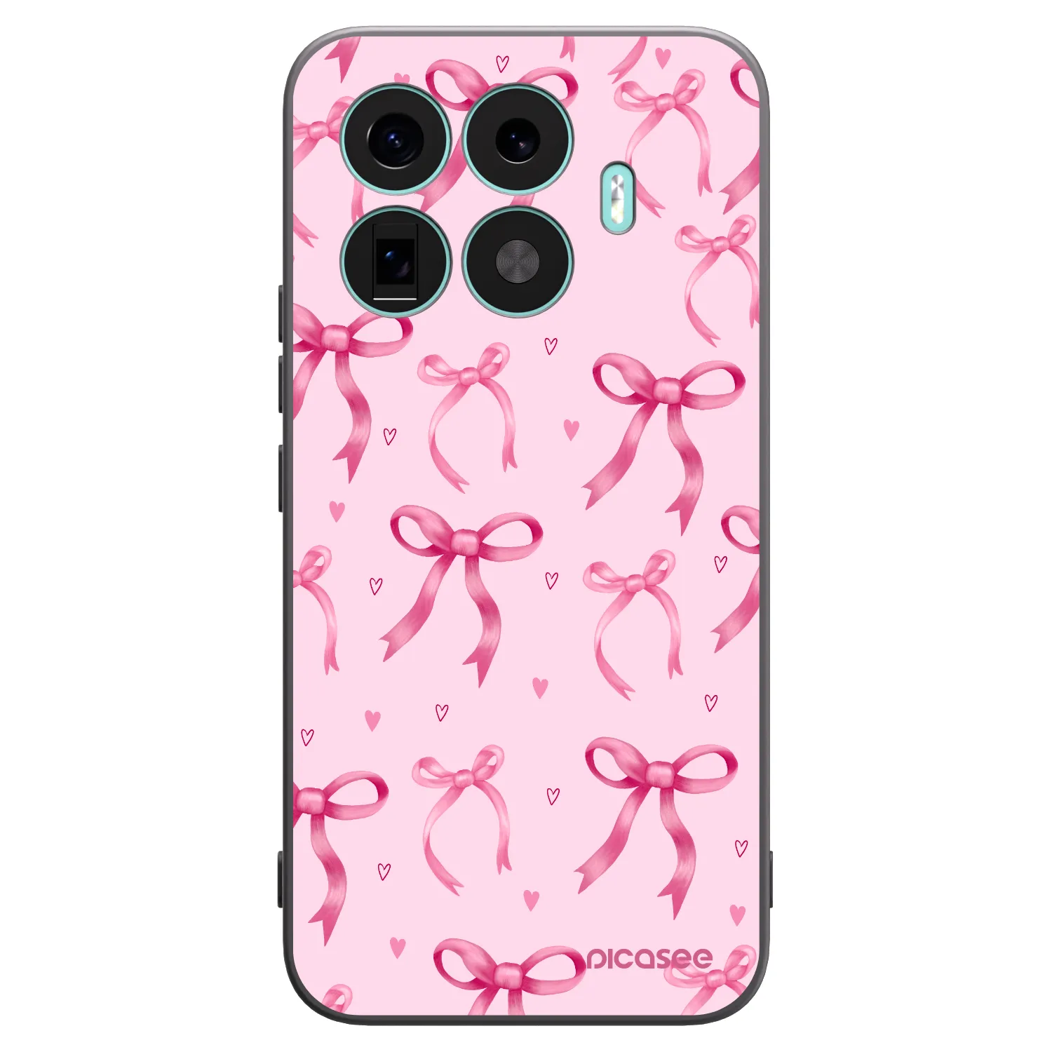 Picasee Xiaomi 17T Pro Hülle - Schwarzes Silikon - Bow Aesthetic