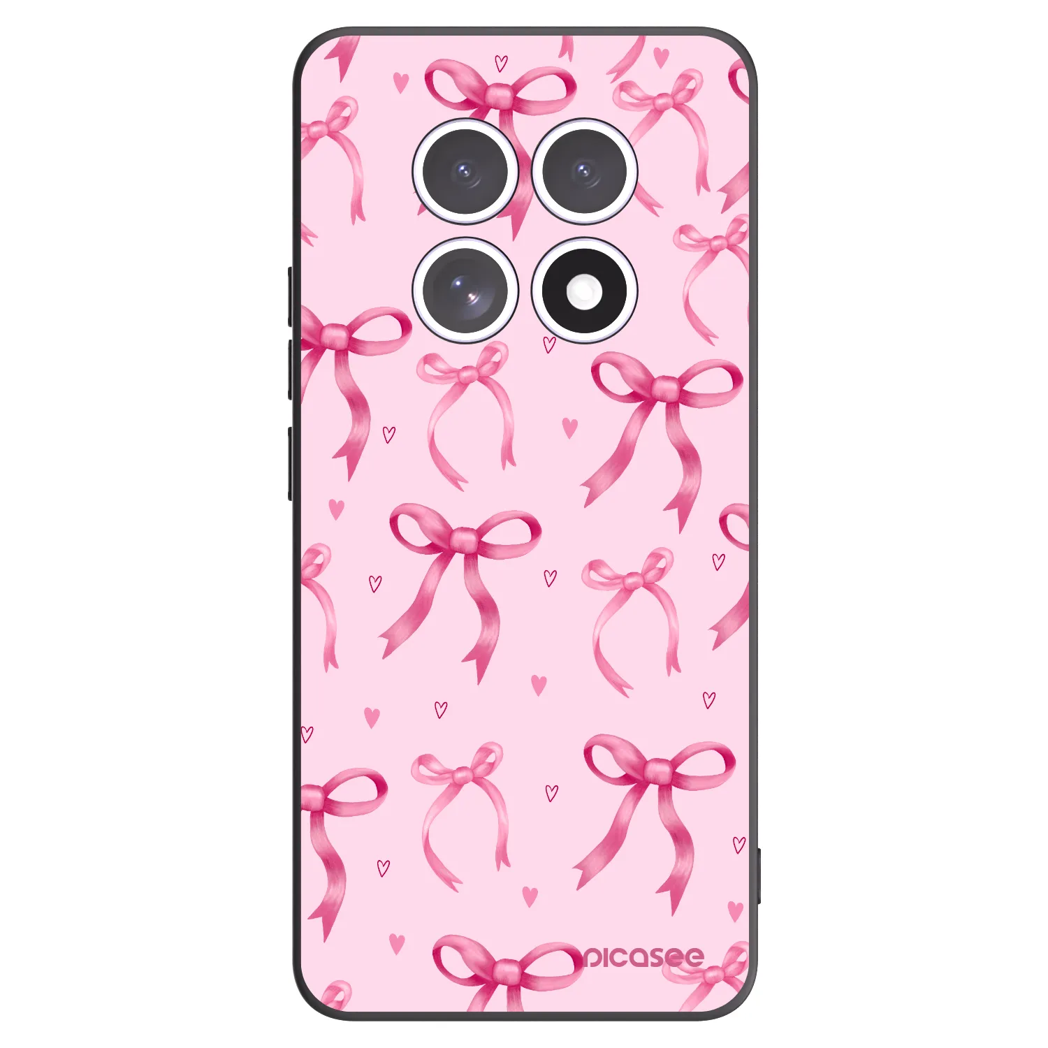 Picasee Xiaomi Redmi Note 15 5G Hülle - Schwarzes Silikon - Bow Aesthetic