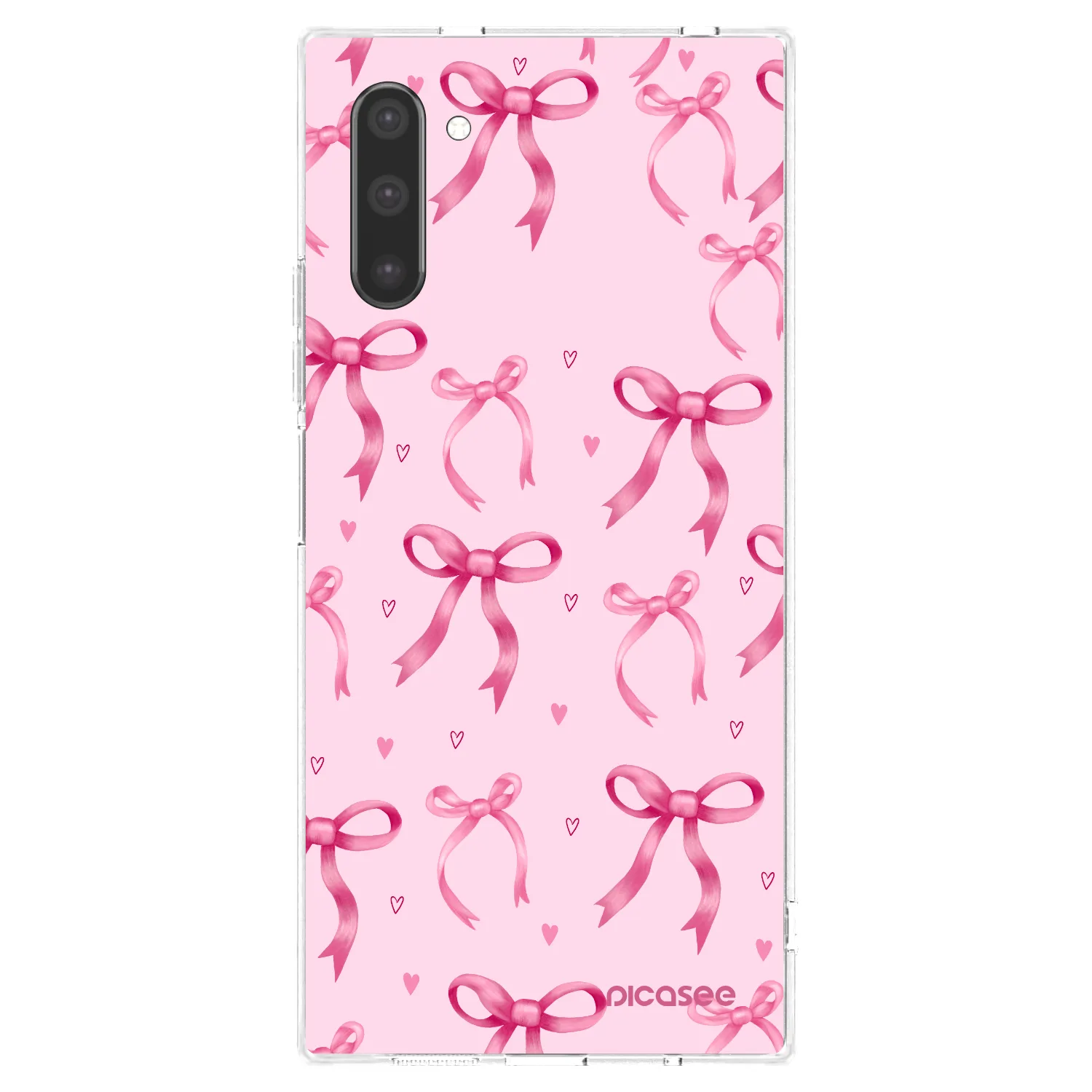 Picasee Samsung Galaxy Note 10 N970F Hülle - Transparentes Silikon - Bow Aesthetic