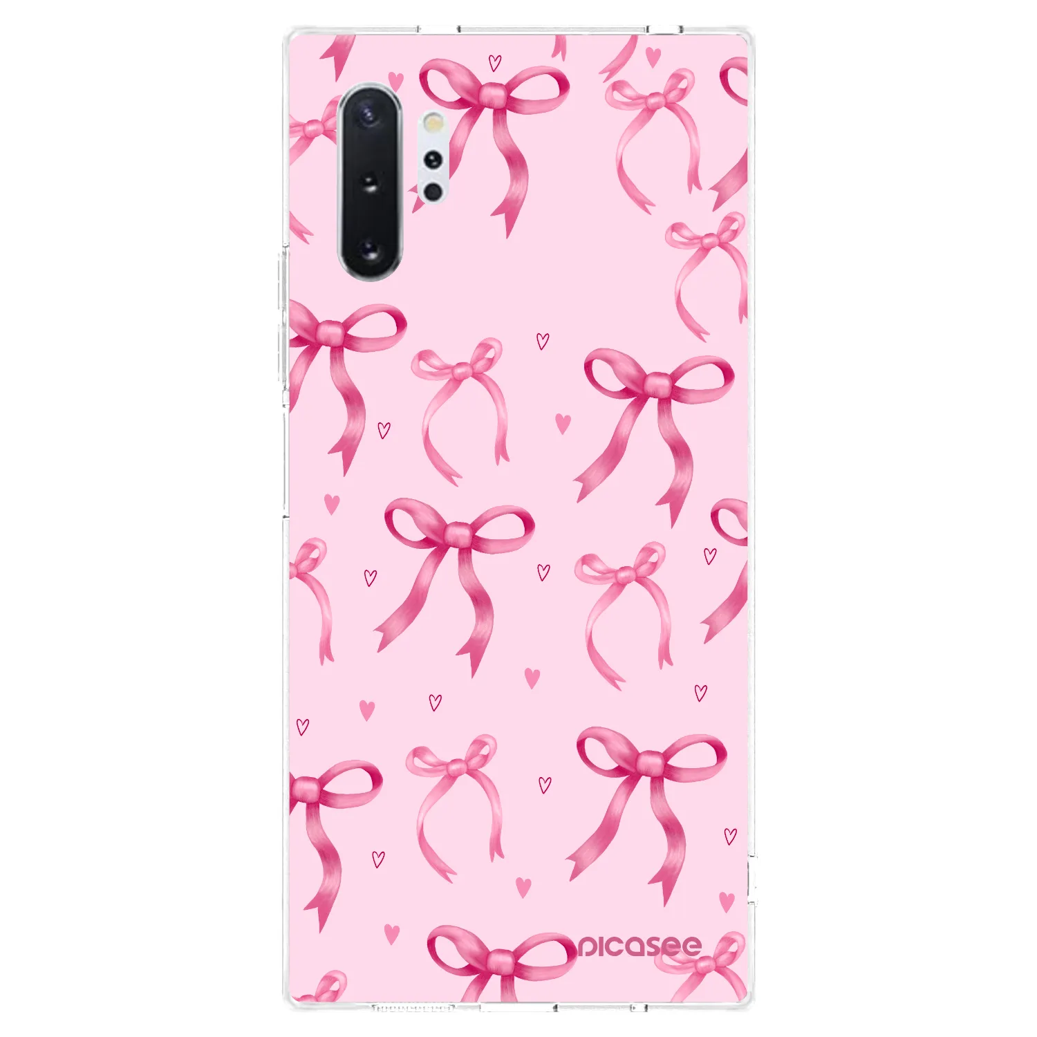 Picasee Samsung Galaxy Note 10+ N975F Hülle - Transparentes Silikon - Bow Aesthetic