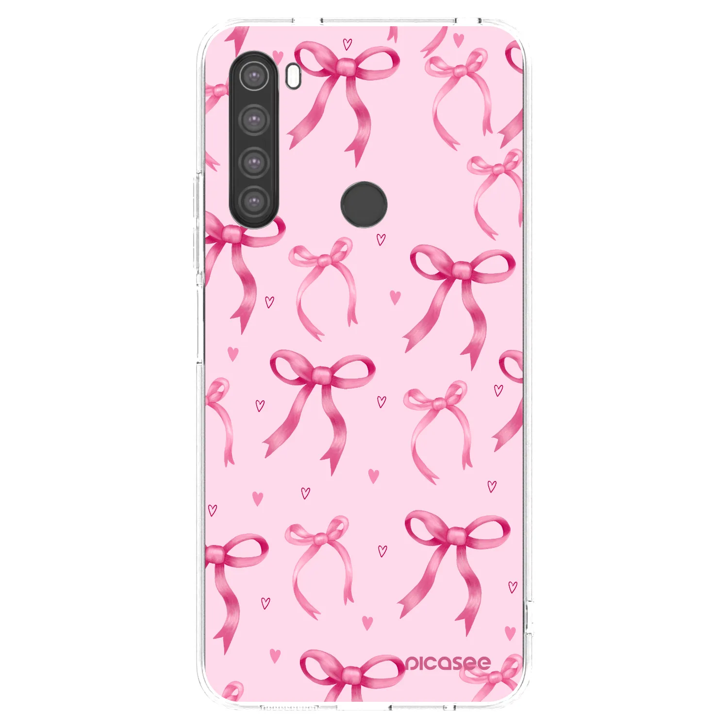 Picasee Xiaomi Redmi Note 8 Hülle - Transparentes Silikon - Bow Aesthetic