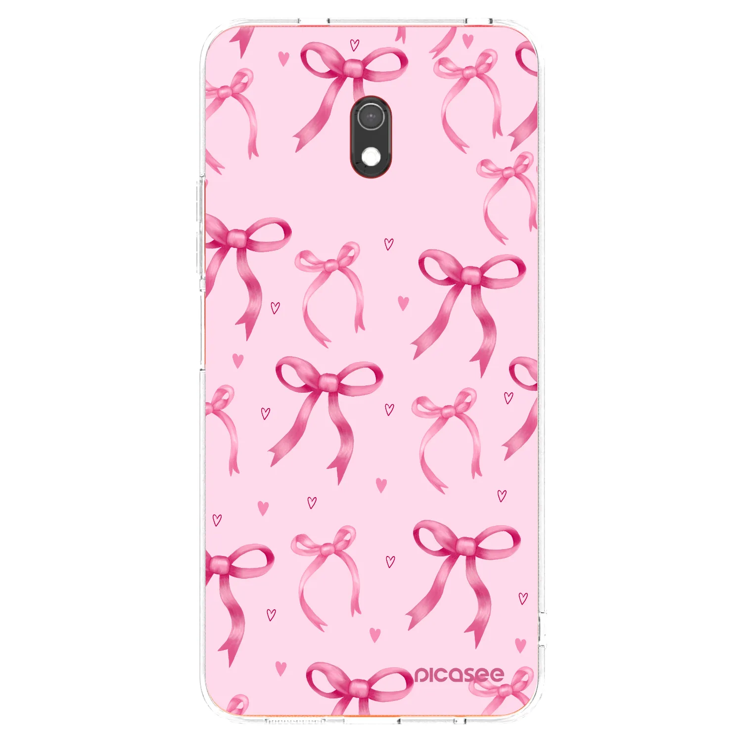 Picasee Xiaomi Redmi 8A Hülle - Transparentes Silikon - Bow Aesthetic