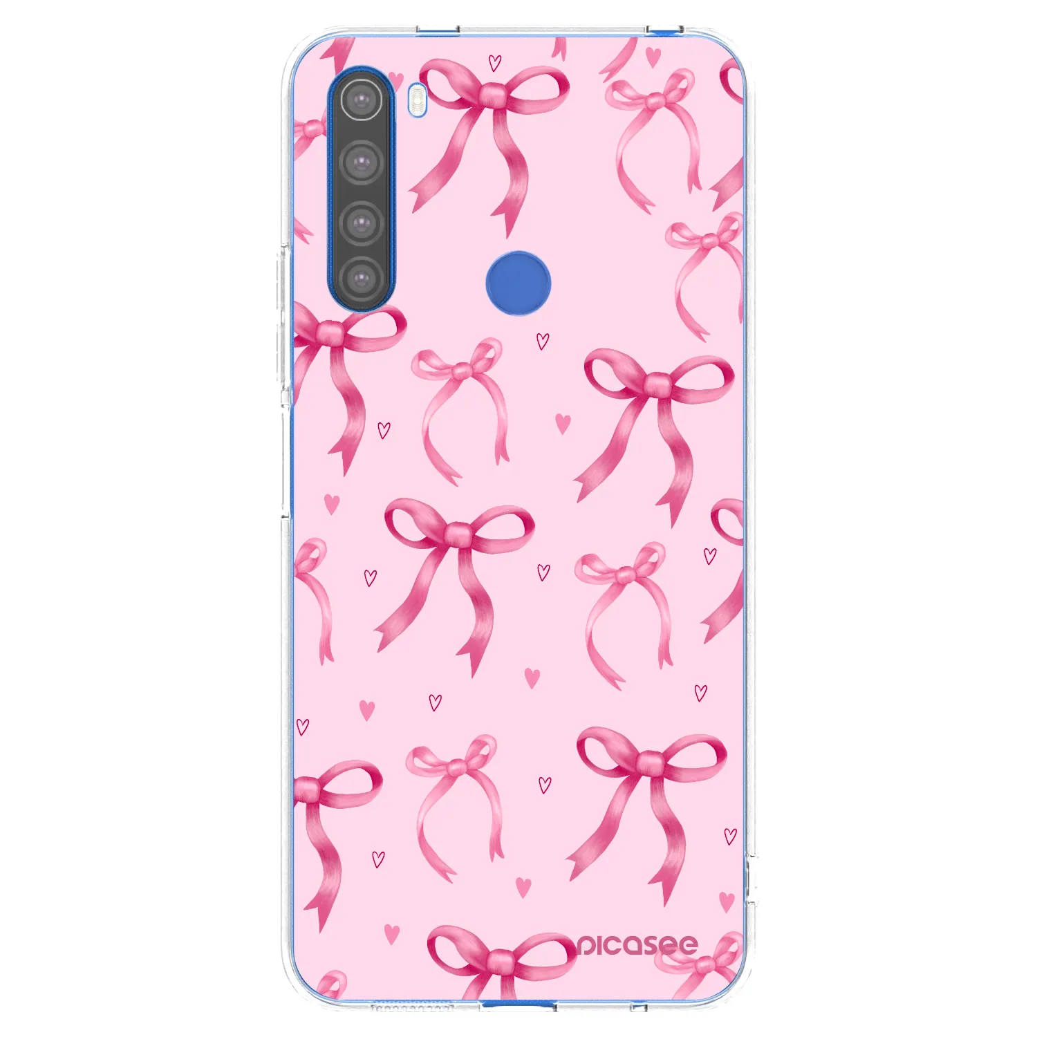 Picasee Xiaomi Redmi Note 8T Hülle - Transparentes Silikon - Bow Aesthetic