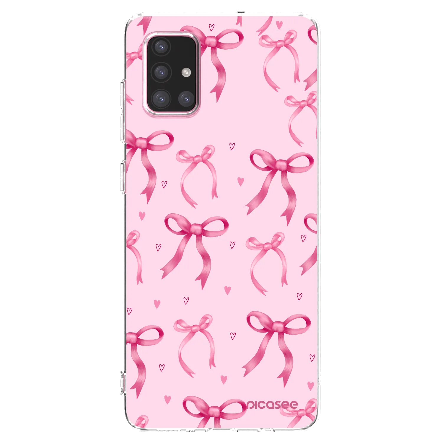 Picasee Samsung Galaxy A71 A715F Hülle - Transparentes Silikon - Bow Aesthetic