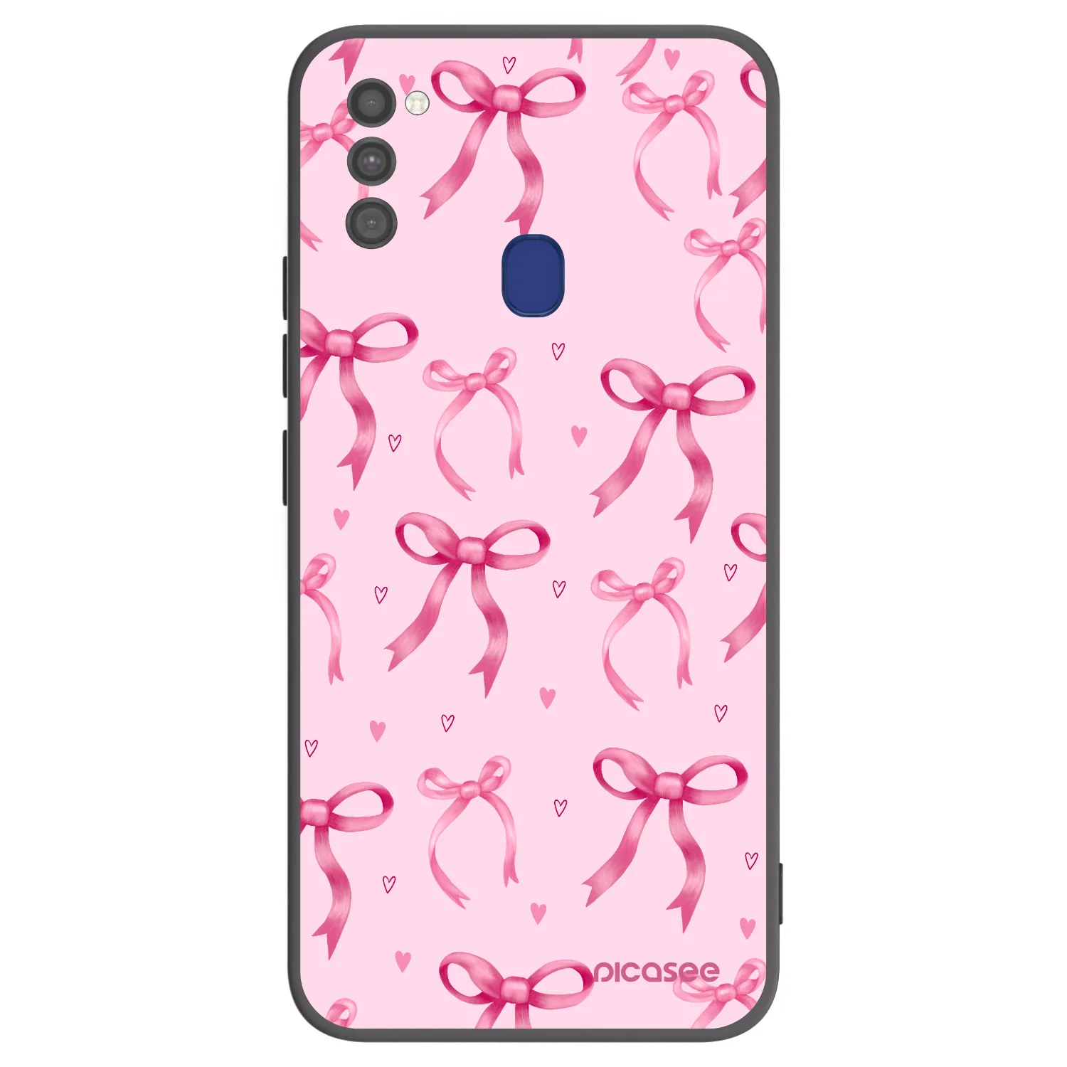 Picasee Samsung Galaxy M21 M215F Hülle - Schwarzes Silikon - Bow Aesthetic