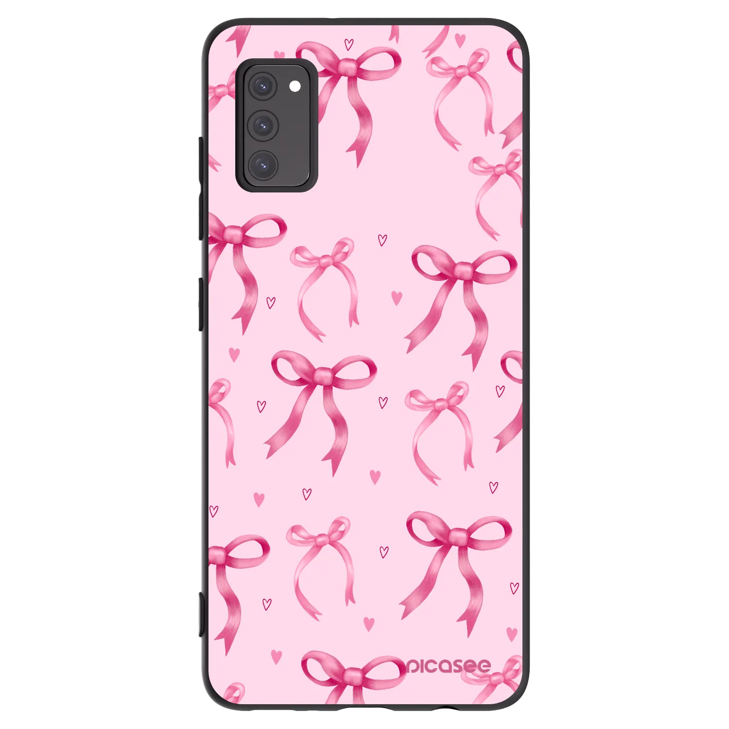 Picasee Samsung Galaxy A41 A415F Hülle - Schwarzes Silikon - Bow Aesthetic