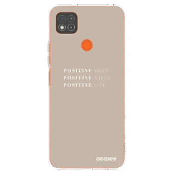 Picasee Xiaomi Redmi 9C Hülle - Transparentes Silikon - Positive Vibes