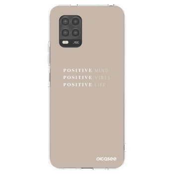 Picasee Xiaomi Mi 10 Lite Hülle - Transparentes Silikon - Positive Vibes