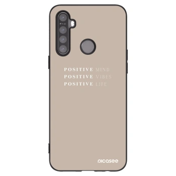 Picasee Realme 6i Hülle - Schwarzes Silikon - Positive Vibes